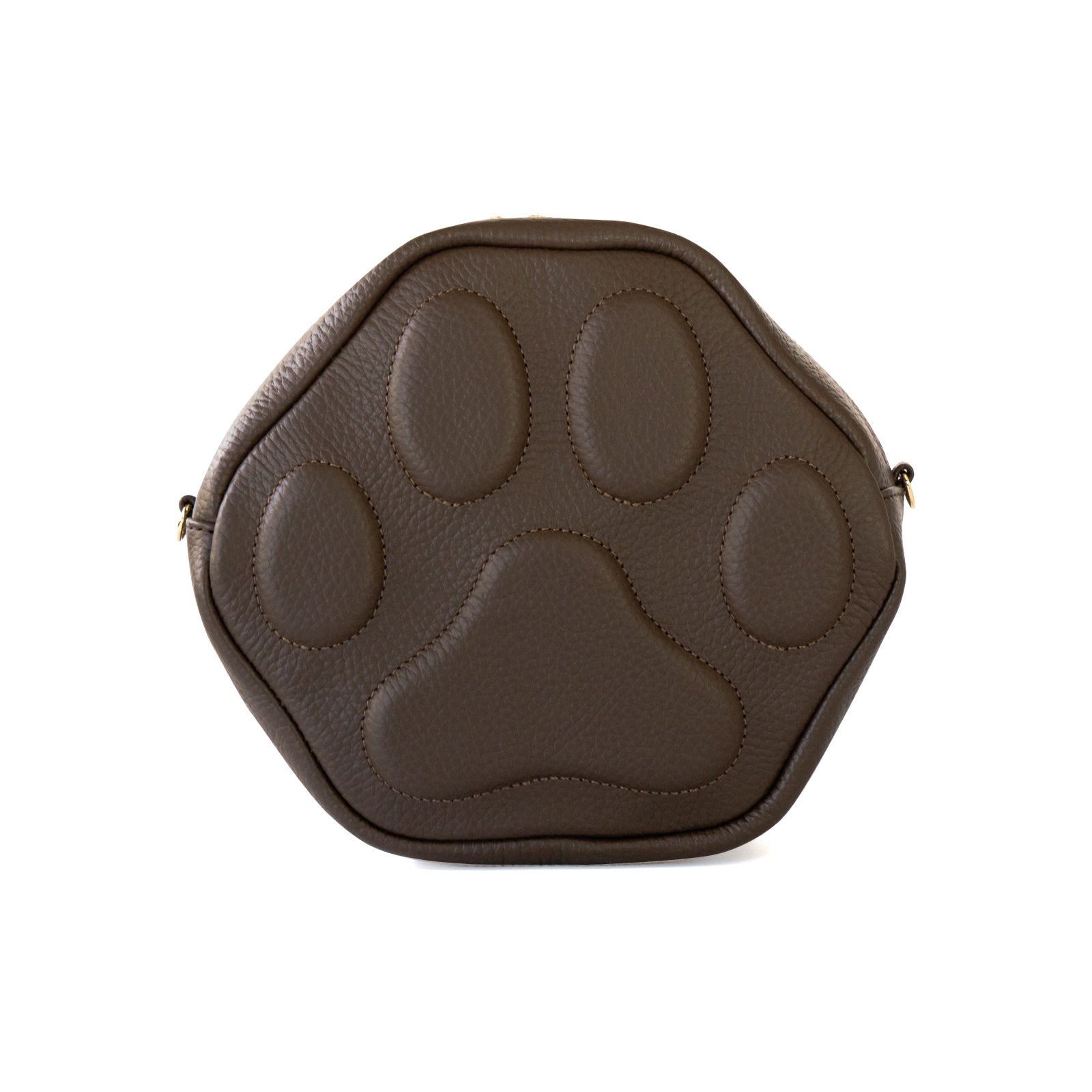 PAWポシェット  キュイール・マッシュ  /  チョコ