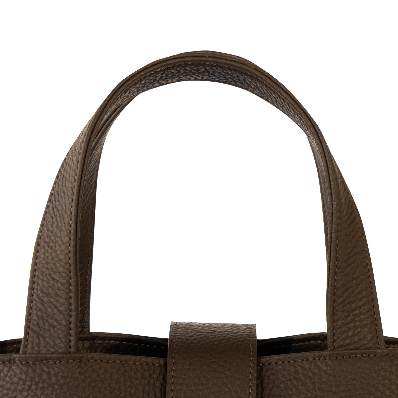 PAW Cuir Mache Mini Bag with Chain Shoulder Strap / Chocolate 