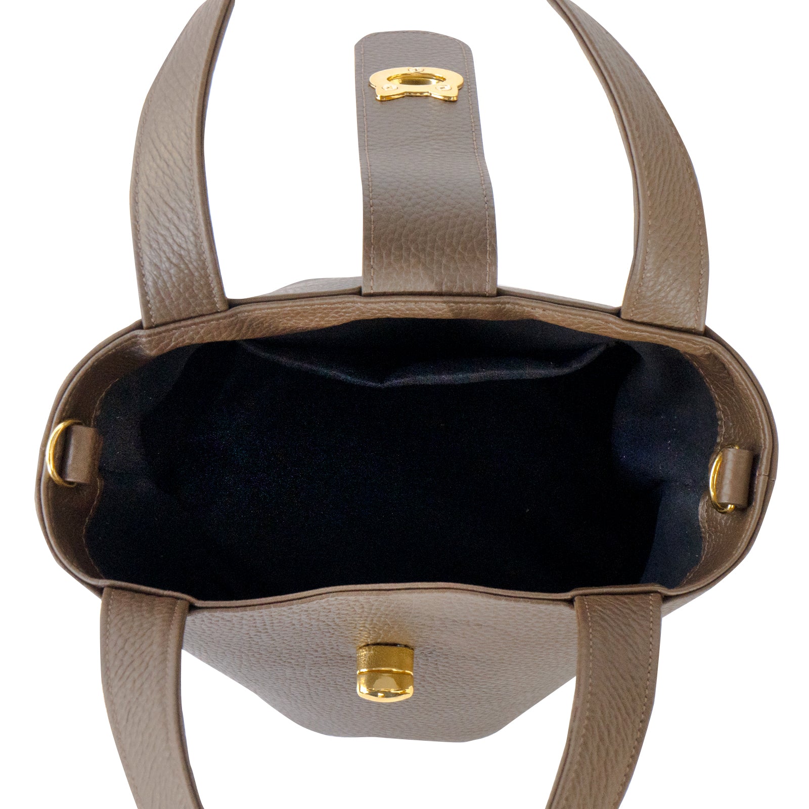 PAW Cuir Mache Mini Bag with Chain Shoulder Strap / Chocolate 