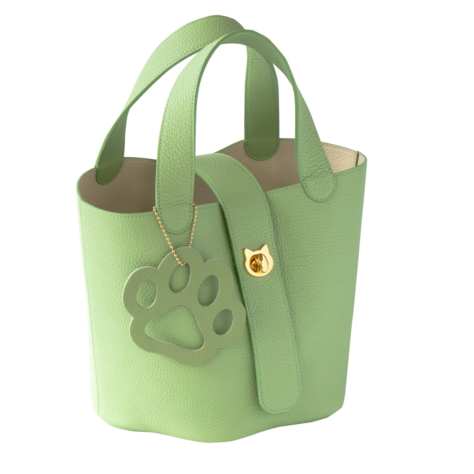 [On sale for one day only on Saturday, February 22nd] [Limited quantities] Baguette bag PAW with paw charm Taurillon Clemence / Pistachio