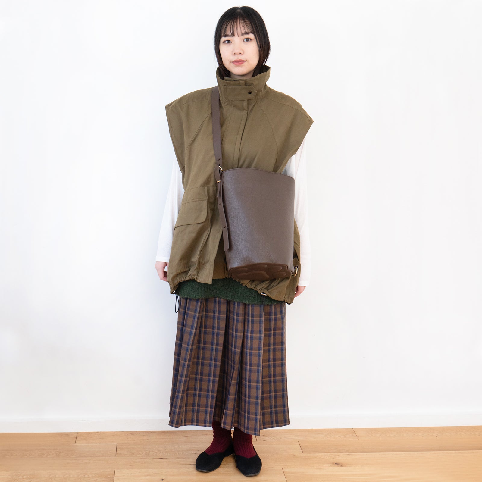 【1/30(金)〜2/14(土) 期間限定バレンタインSET 】3WAYバッグ PAW (パウ)    キュイール・マッシュ  /  チョコ　＋ ころにゃんチャーム ハート付き　SET