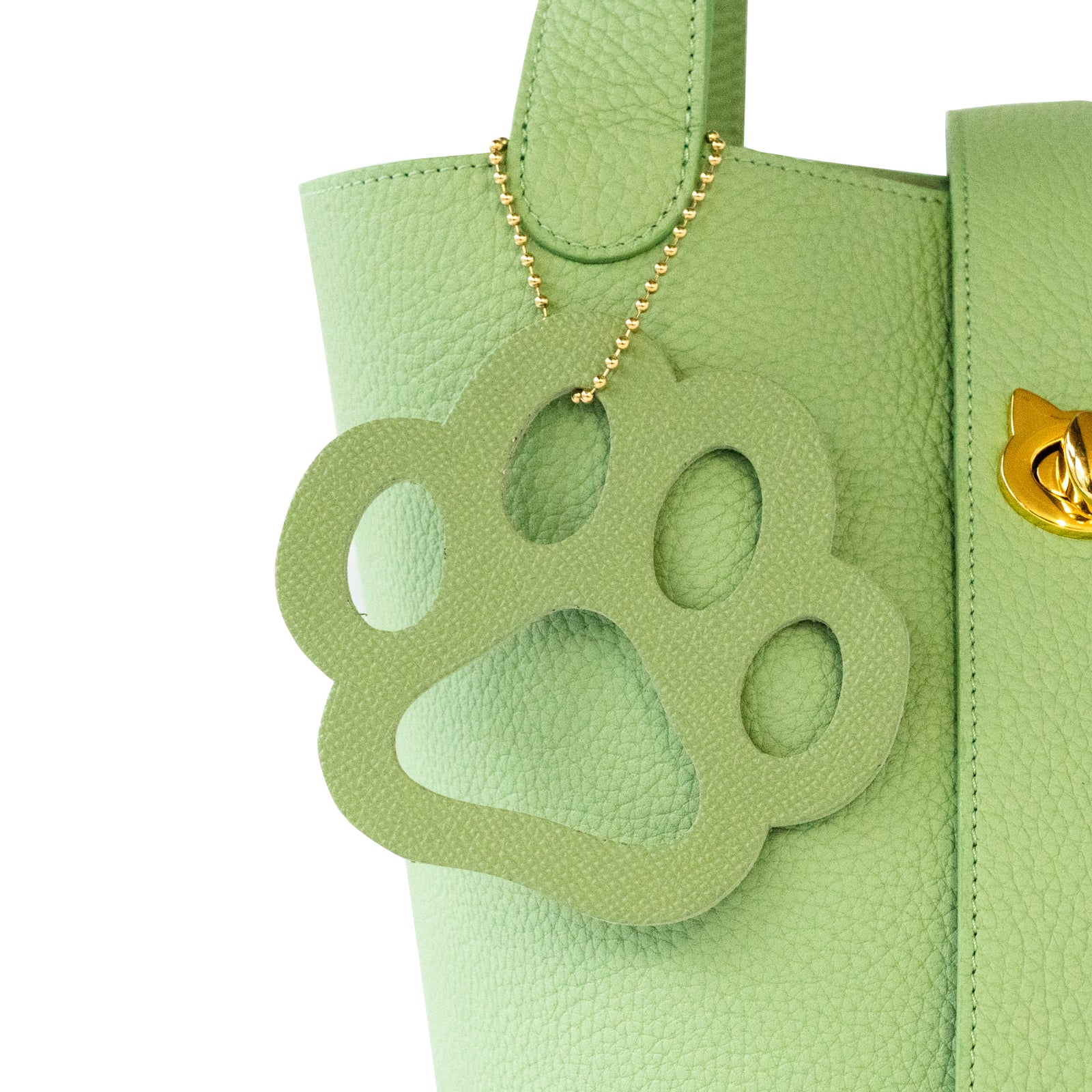 [On sale for one day only on Saturday, February 22nd] [Limited quantities] Baguette bag PAW with paw charm Taurillon Clemence / Pistachio