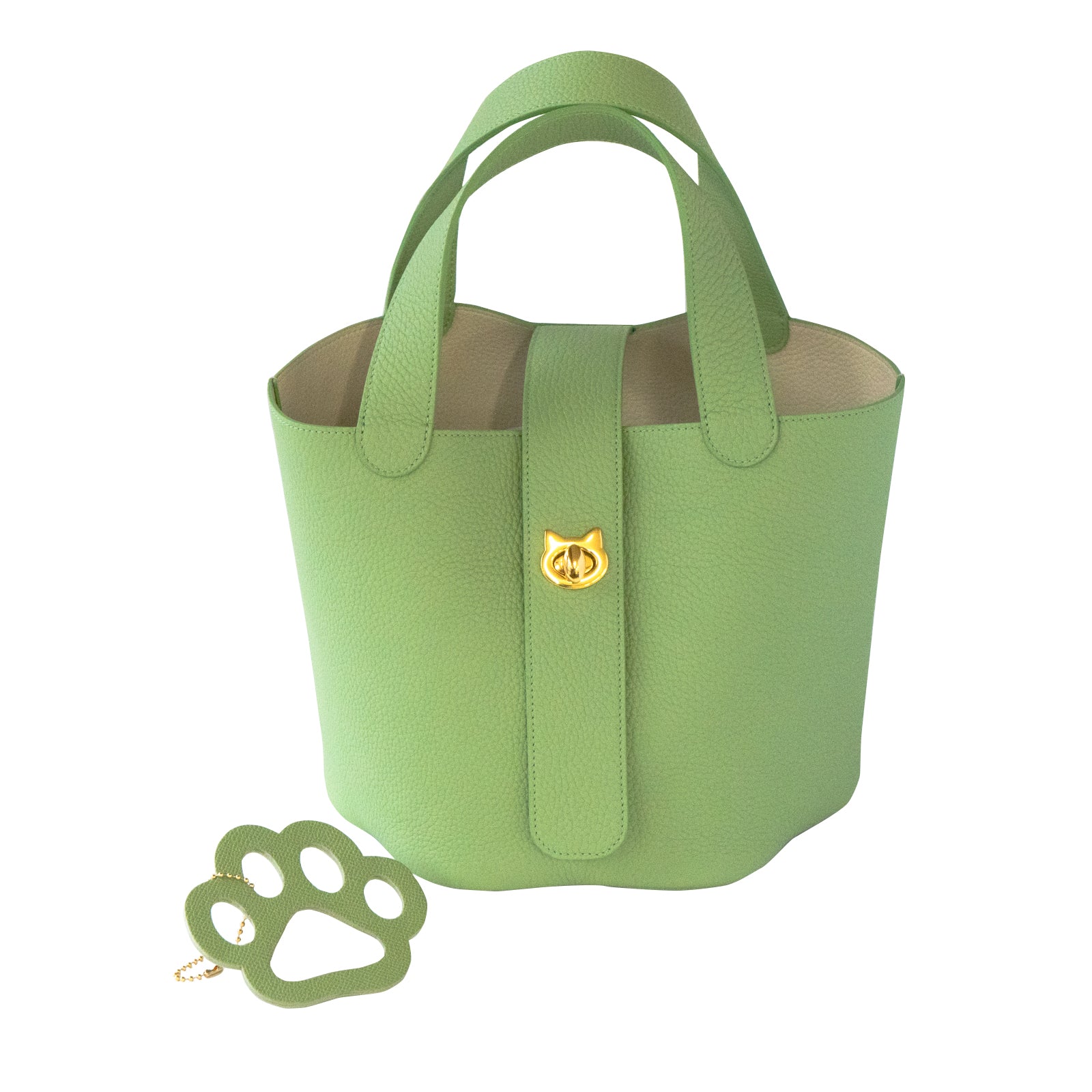 [On sale for one day only on Saturday, February 22nd] [Limited quantities] Baguette bag PAW with paw charm Taurillon Clemence / Pistachio