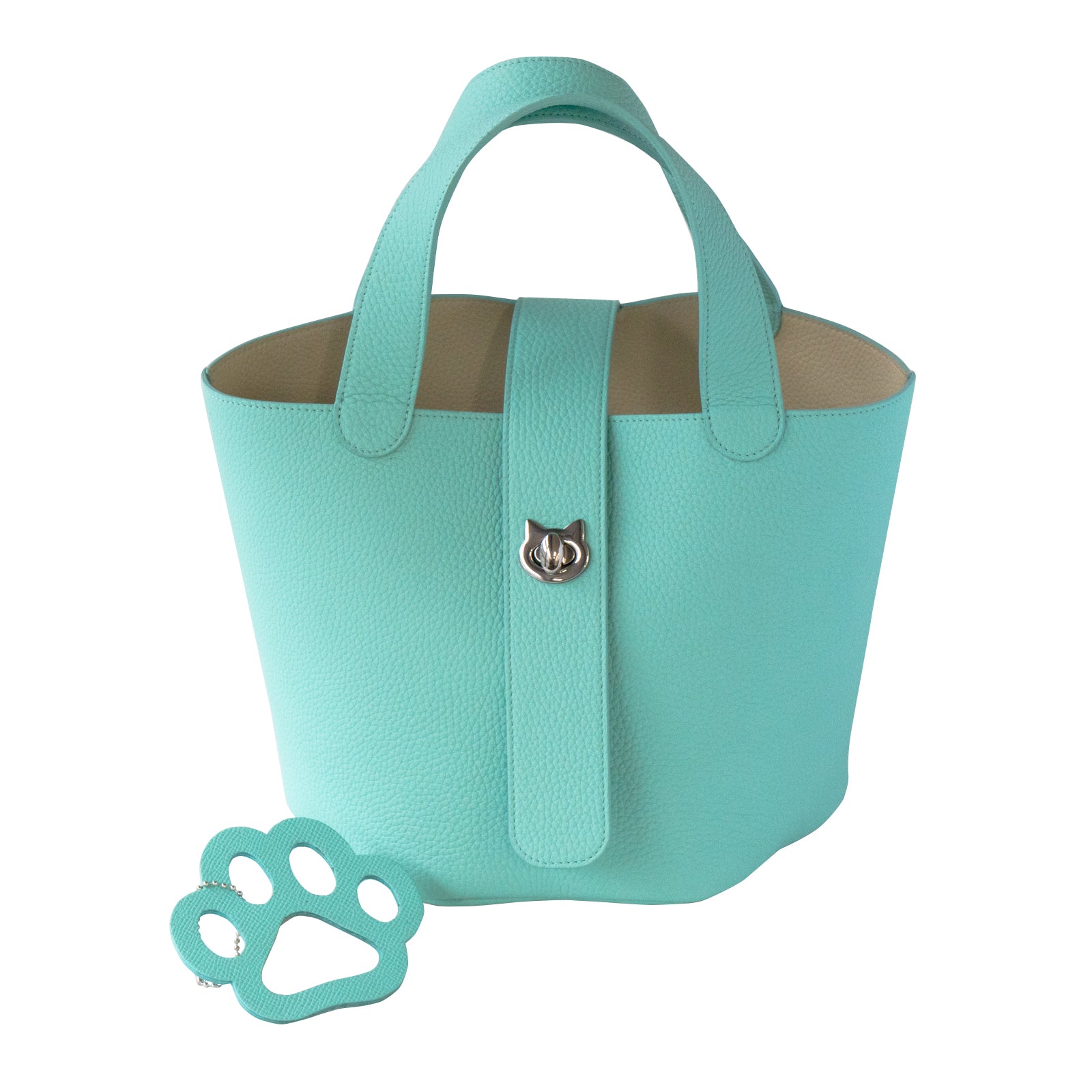 [On sale for one day only on Saturday, February 22nd] [Limited quantities] Baguette bag PAW with paw charm Taurillon Clemence / Tiffany Blue