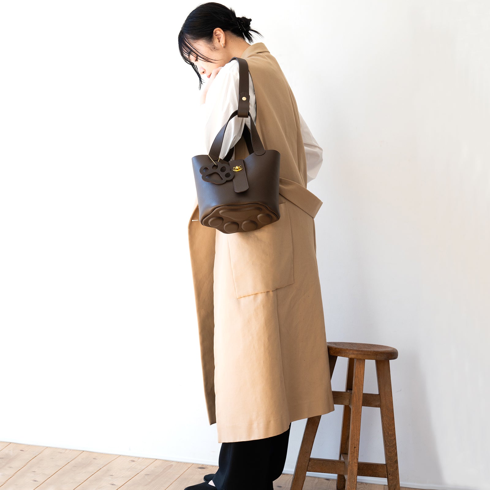 [On sale for one day only on Saturday, February 22nd] Baguette bag PAW Cuir Mache / Chocolate