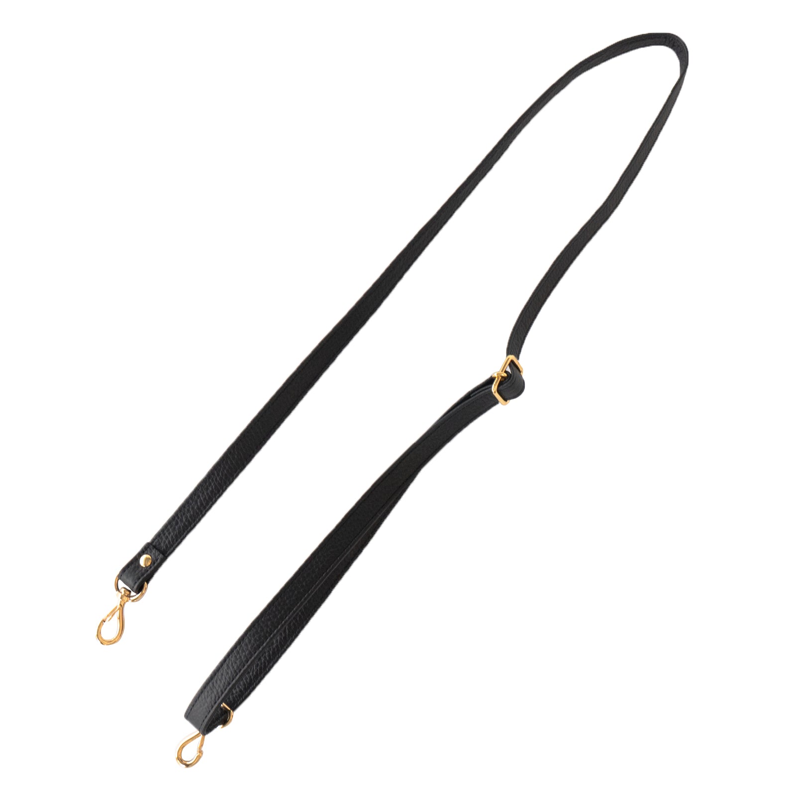 巾着ショルダーバッグ PAW  キュイール・マッシュ  /  ブラック [選べる金具]