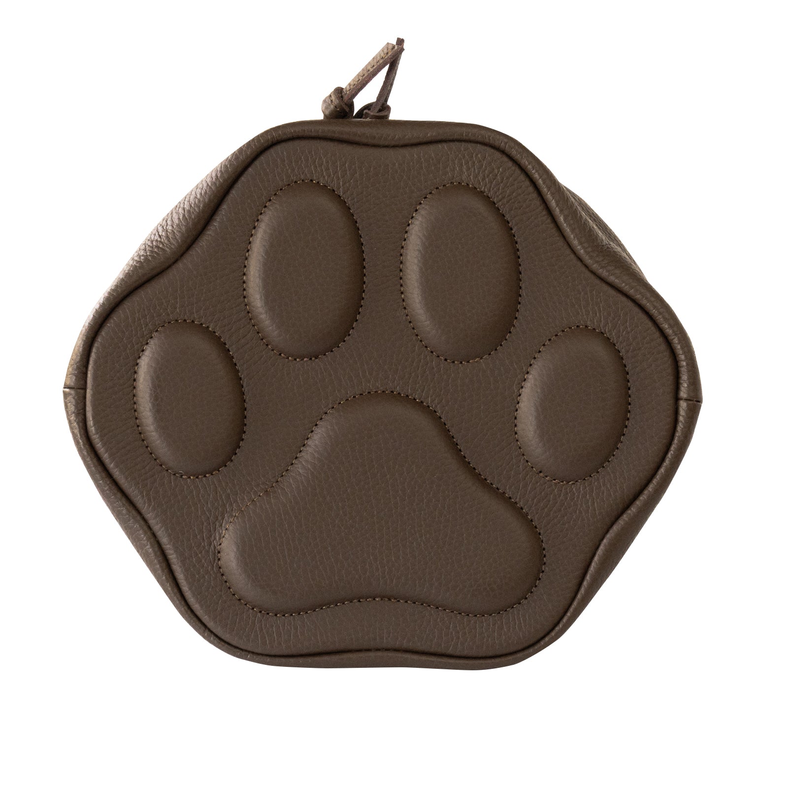 巾着ショルダーバッグ PAW  キュイール・マッシュ  /  チョコ