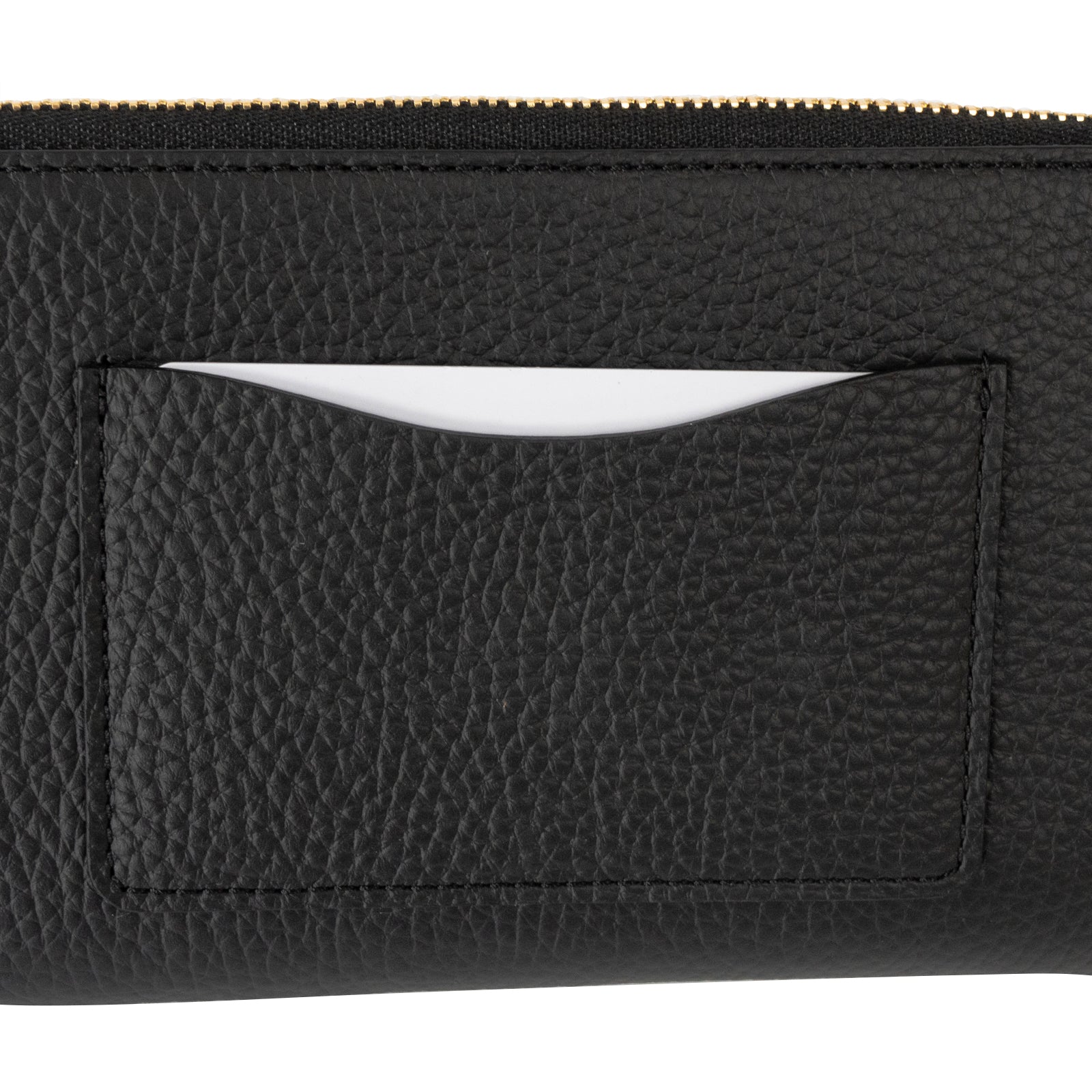 PAW L字ファスナー長財布　キュイール・マッシュ  /   ブラック