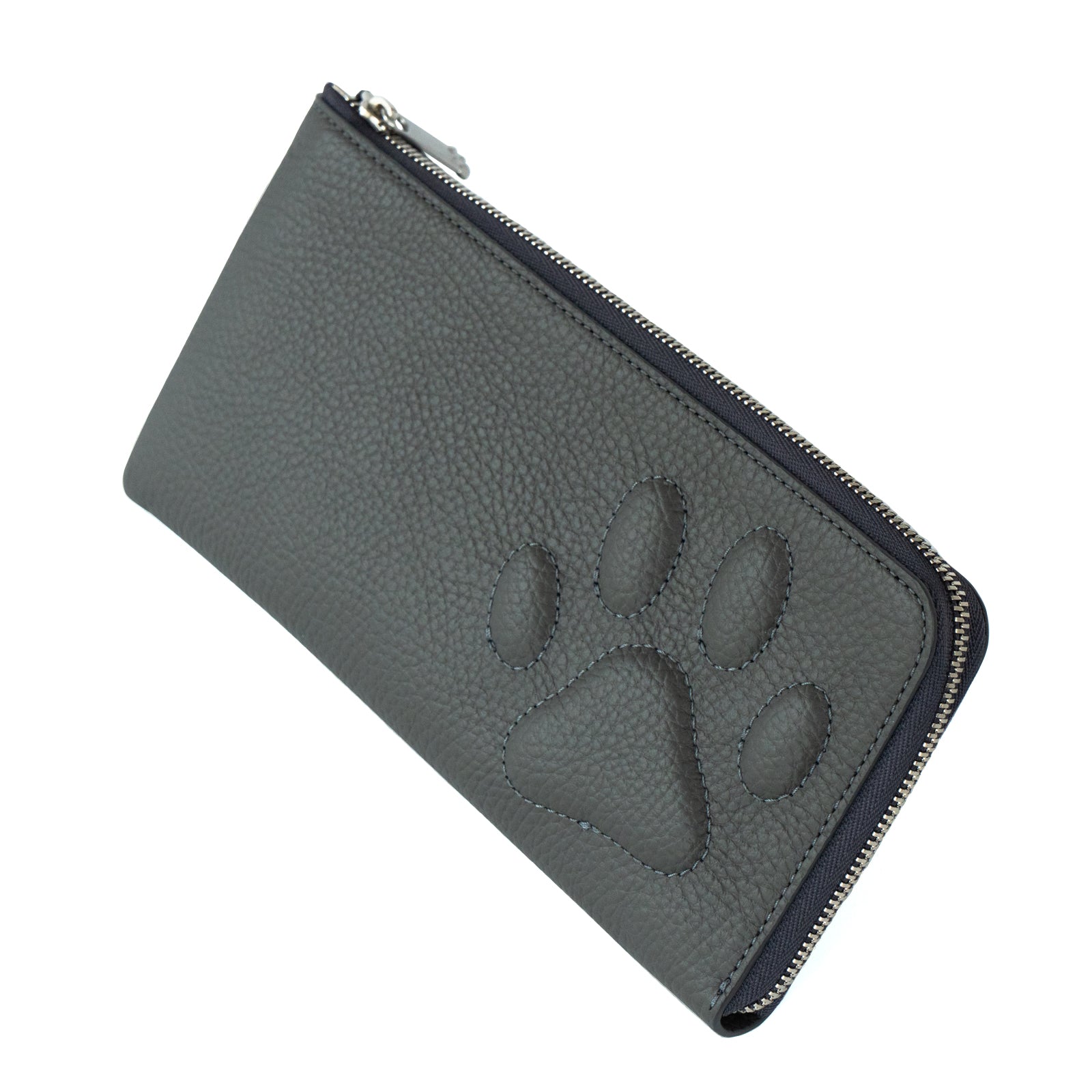 PAW L字ファスナー長財布　キュイール・マッシュ  /   グラファイト