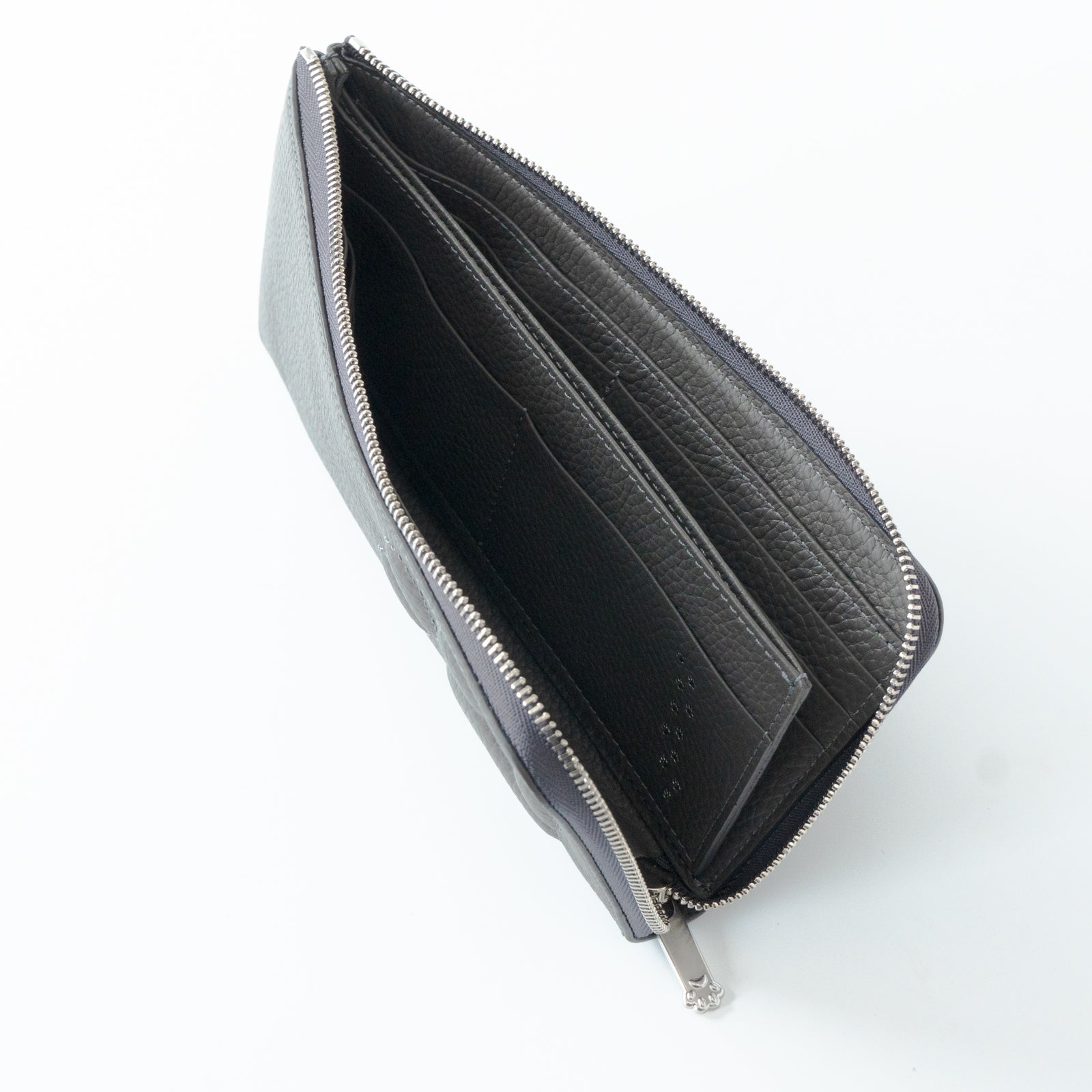 PAW L字ファスナー長財布　キュイール・マッシュ  /   グラファイト