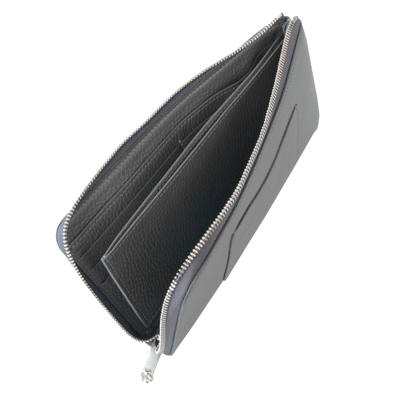 PAW L字ファスナー長財布　キュイール・マッシュ  /   グラファイト