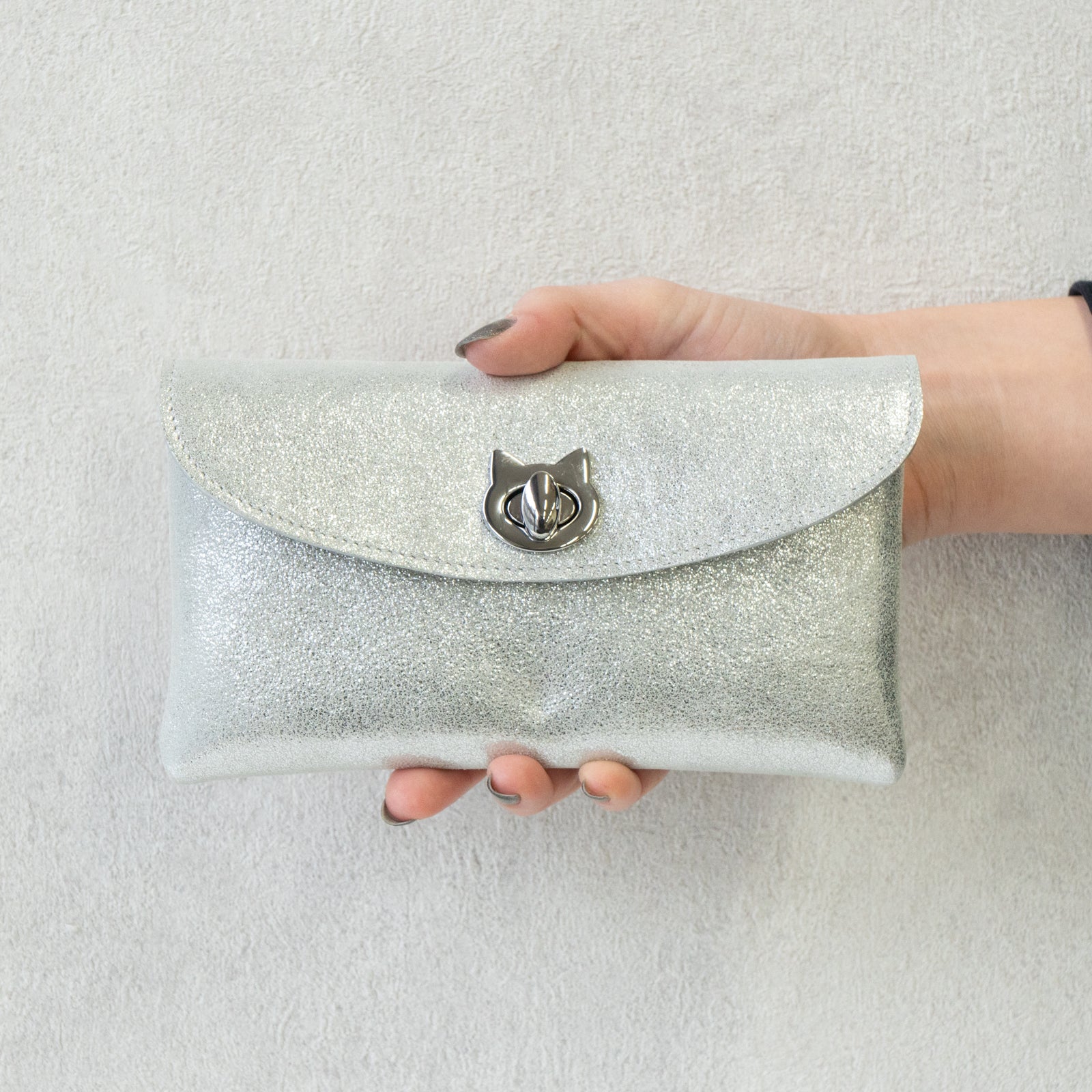 Sparkly Flap Wallet - Furnya Long / Silver