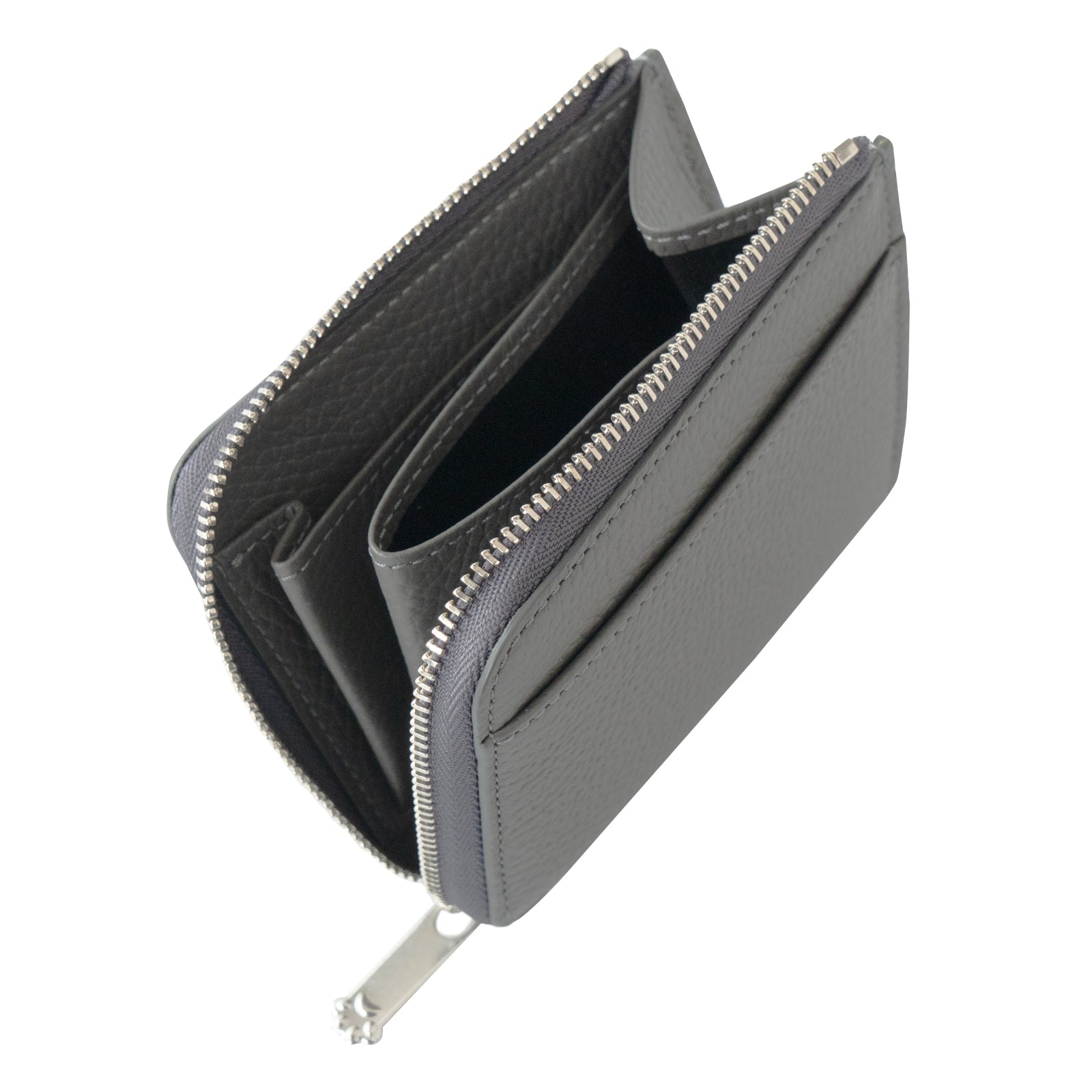 PAW L字ファスナーミニ財布　キュイール・マッシュ  /   グラファイト