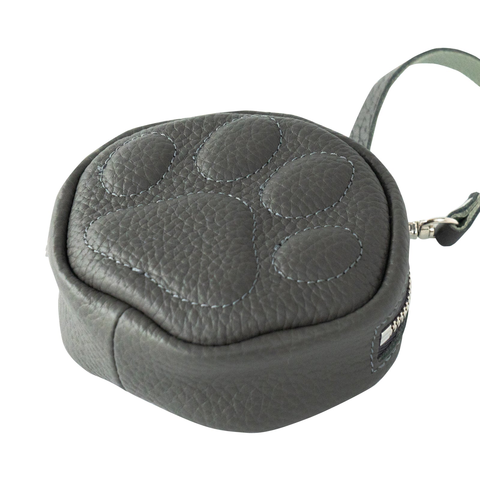 PAWチャームポーチ　キュイール　マッシュ  /  グラファイト