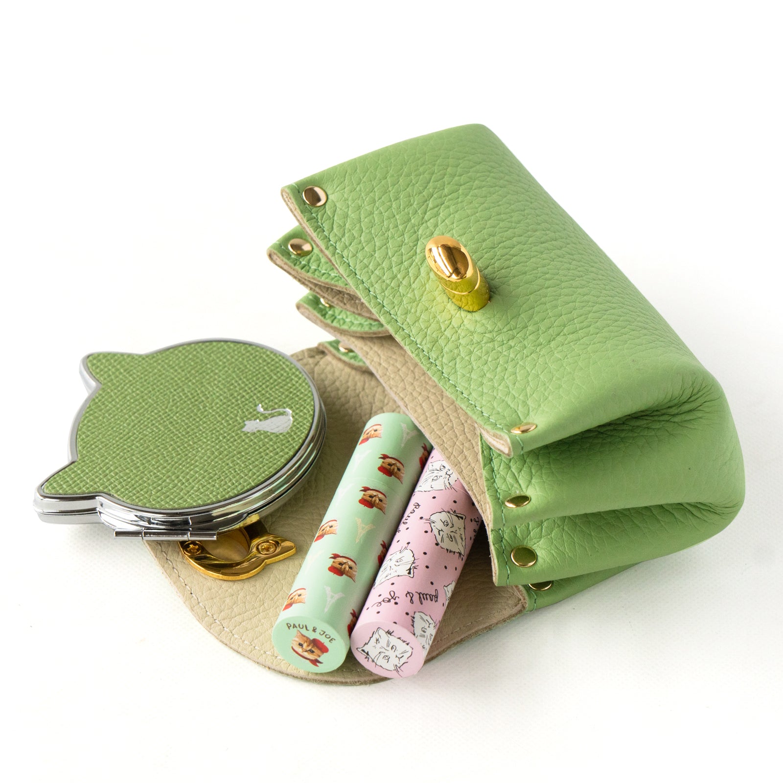 [2/22 (Sat) 1-day limited sale] [Limited quantity] Shell pouch CAT Taurillon Clemence / Pistachio