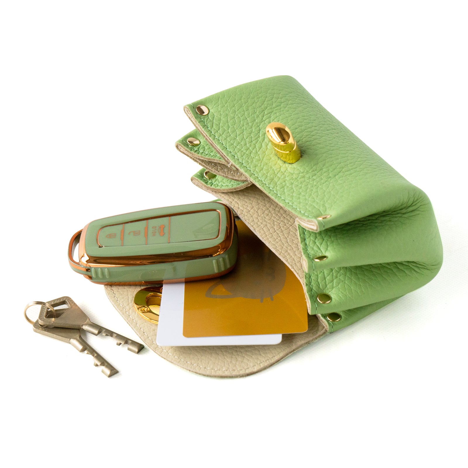 [2/22 (Sat) 1-day limited sale] [Limited quantity] Shell pouch CAT Taurillon Clemence / Pistachio