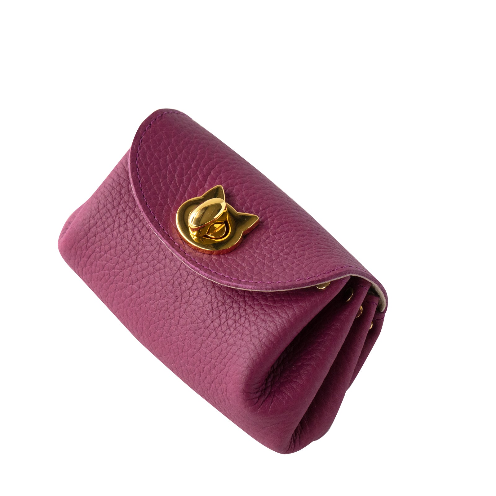 [Only available for one day on Saturday, February 22nd] [Limited quantity] Shell pouch CAT Taurillon Clemence / Rose purple