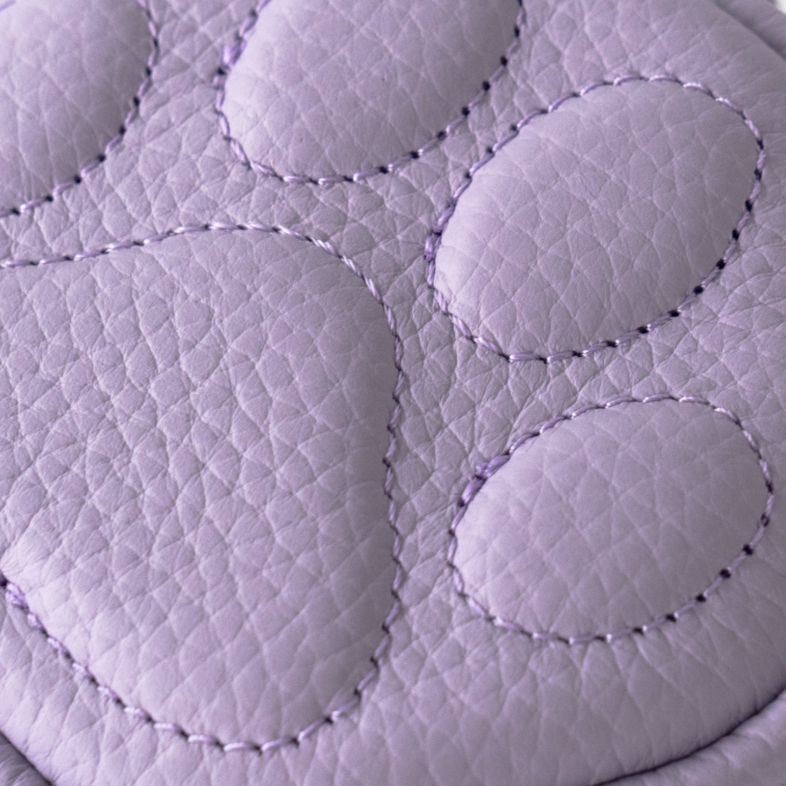 PAWチャームポーチ　キュイール　マッシュ  /  ラベンダー