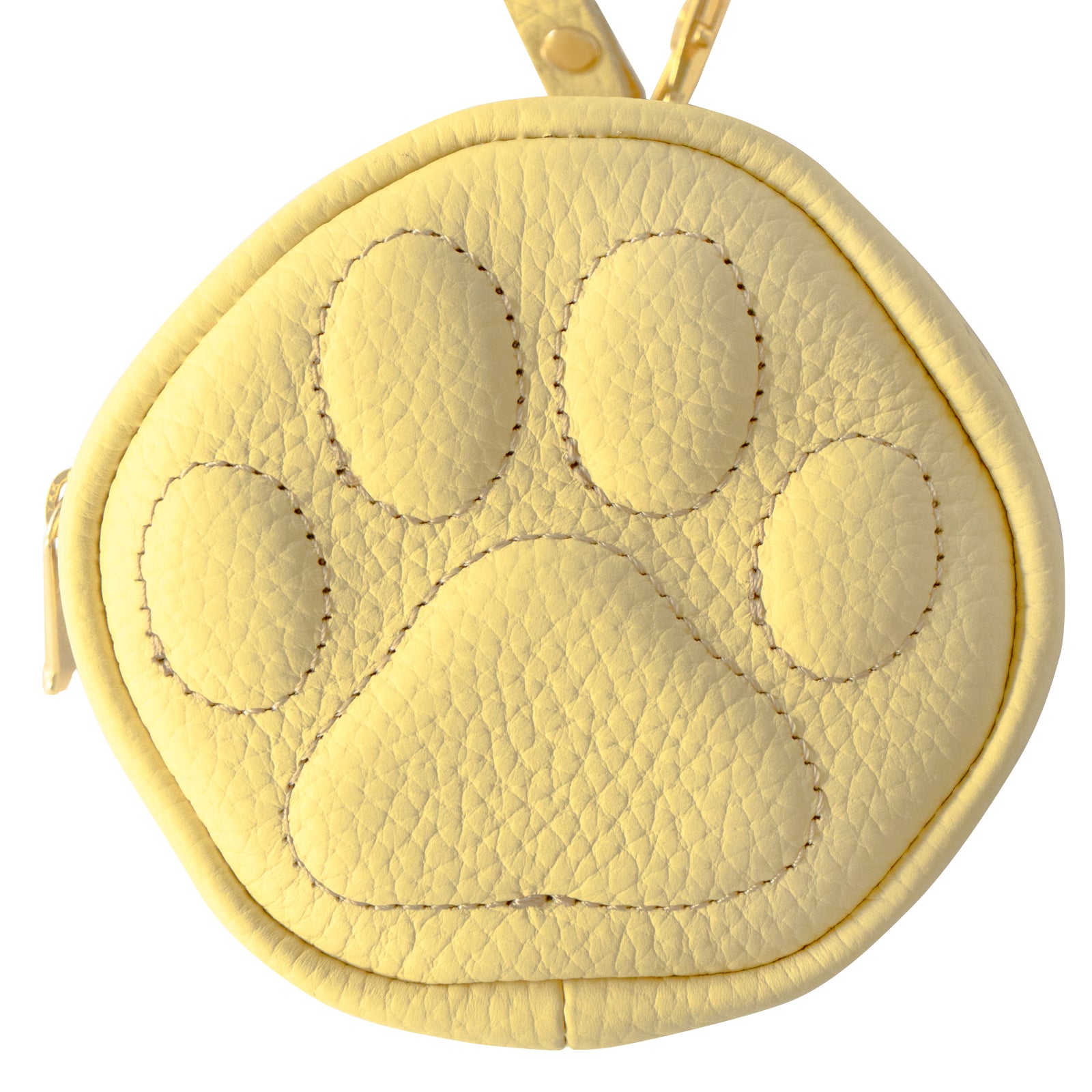 PAWチャームポーチ　キュイール　マッシュ  /  ジョーヌプッサン