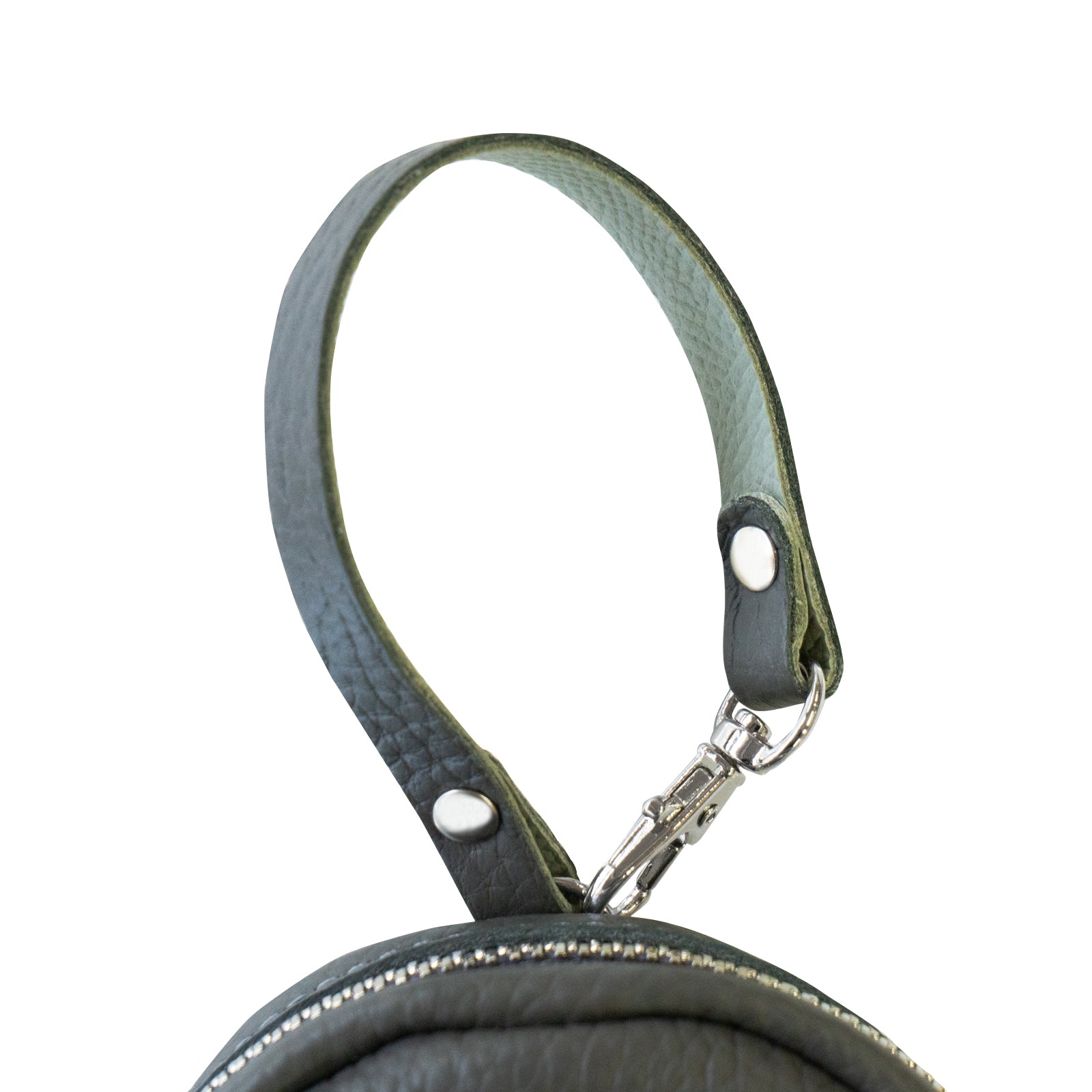 PAWチャームポーチ　キュイール　マッシュ  /  グラファイト