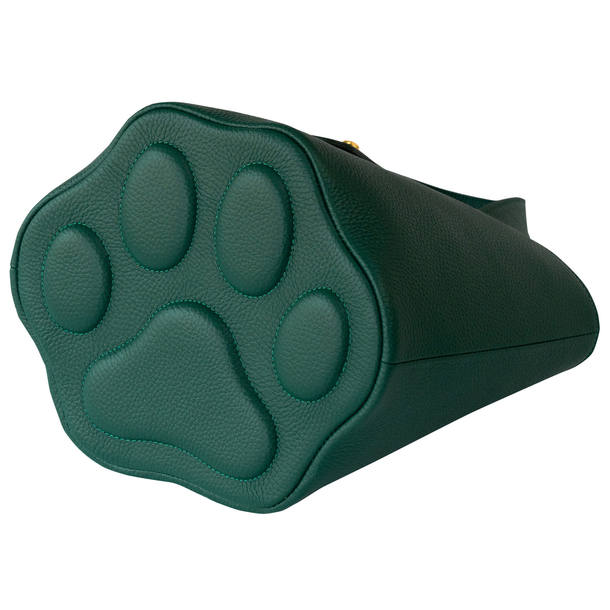 【受注販売：10/9(金)22:00〜13(火)】バケットバッグ・PAW (パウ)   キュイール・マッシュ  / エメラルド