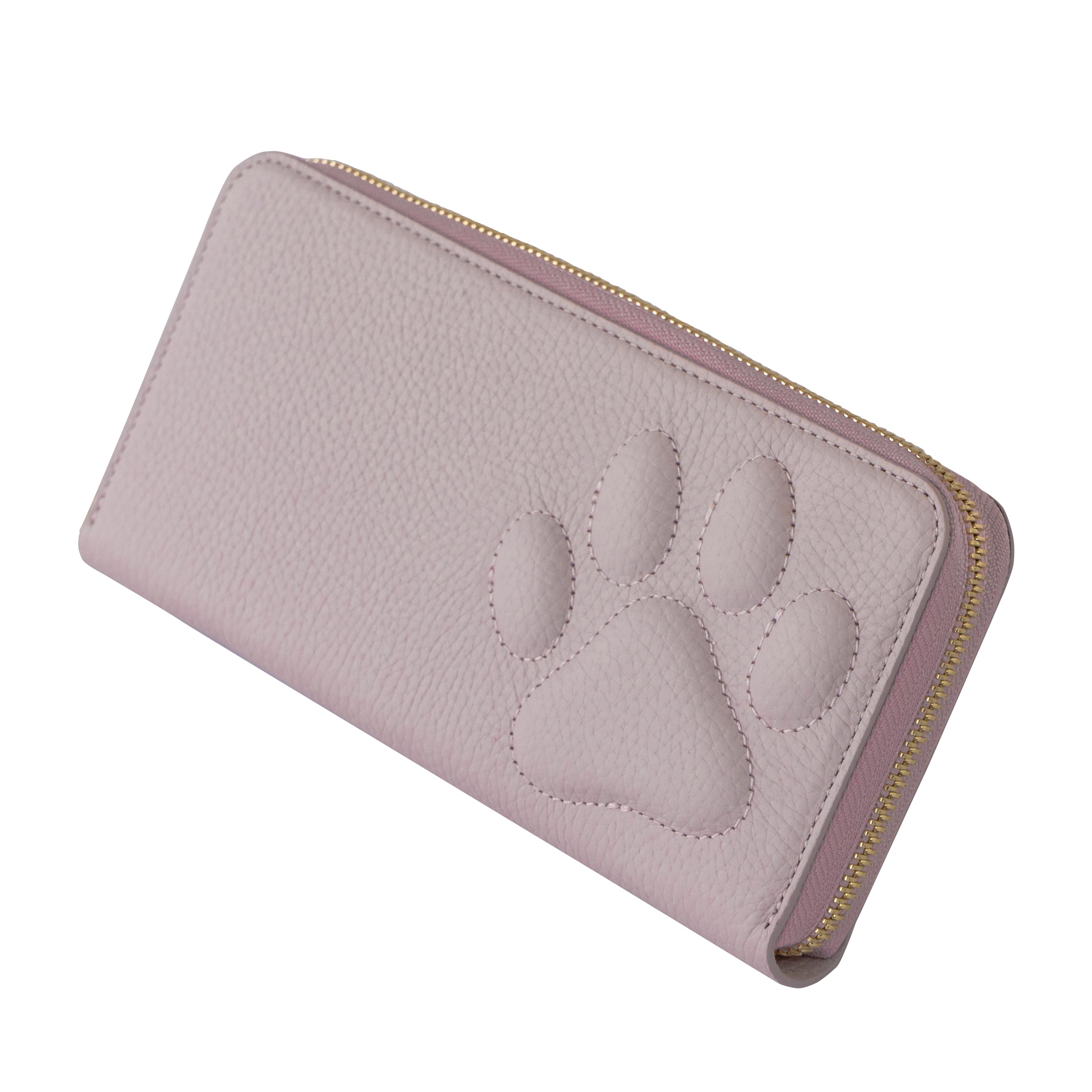 PAWラウンドファスナー長財布   キュイール・マッシュ  /  モーヴシルヴェスティン