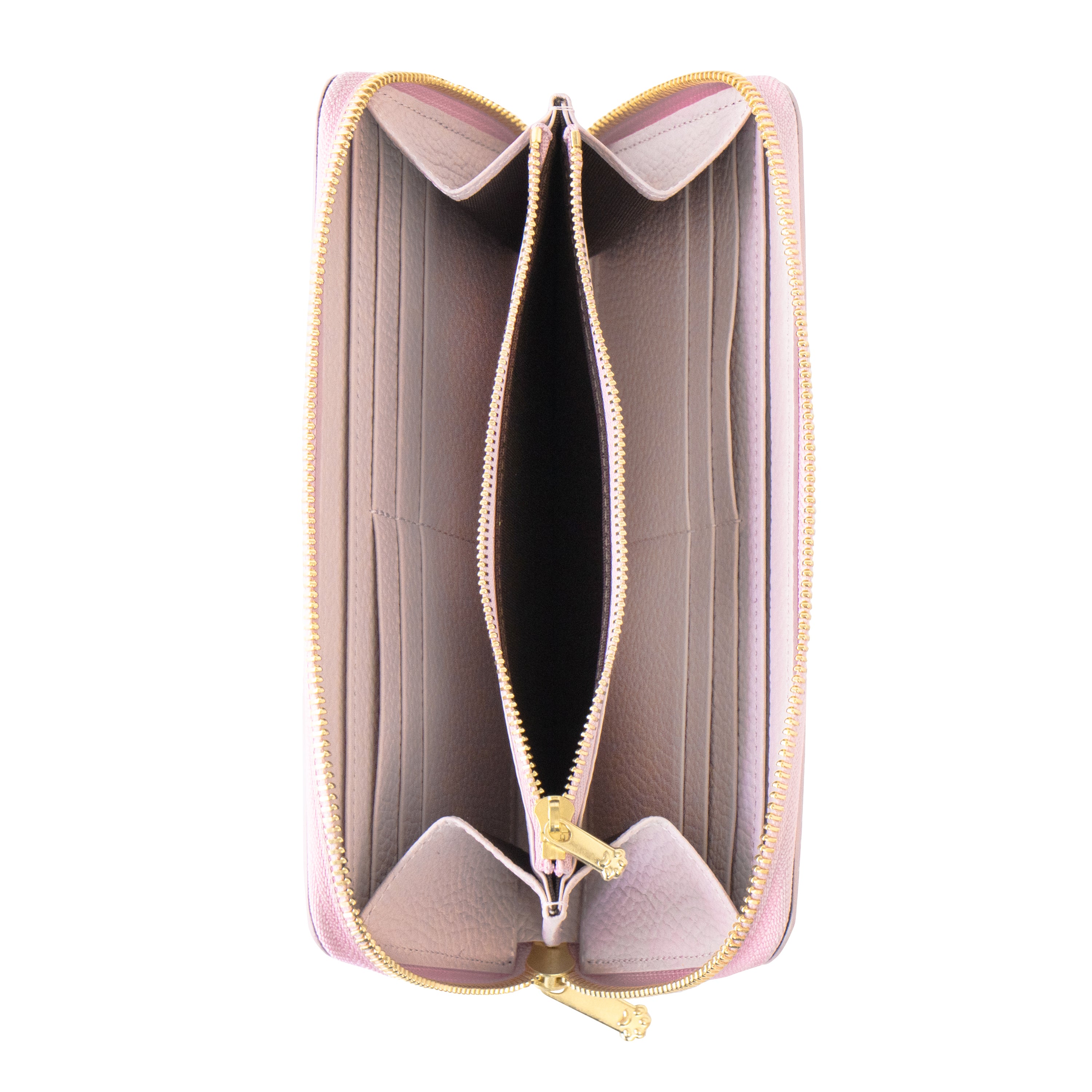 PAWラウンドファスナー長財布   キュイール・マッシュ  /  モーヴシルヴェスティン