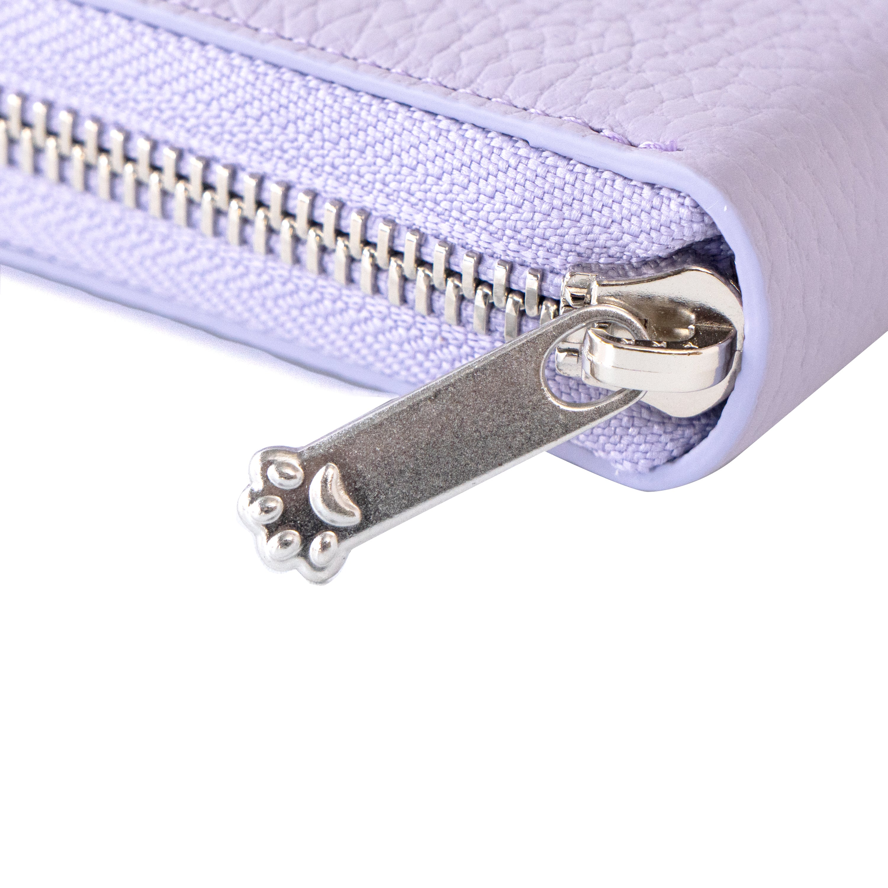 PAWラウンドファスナー長財布   キュイール・マッシュ  /  ラベンダー