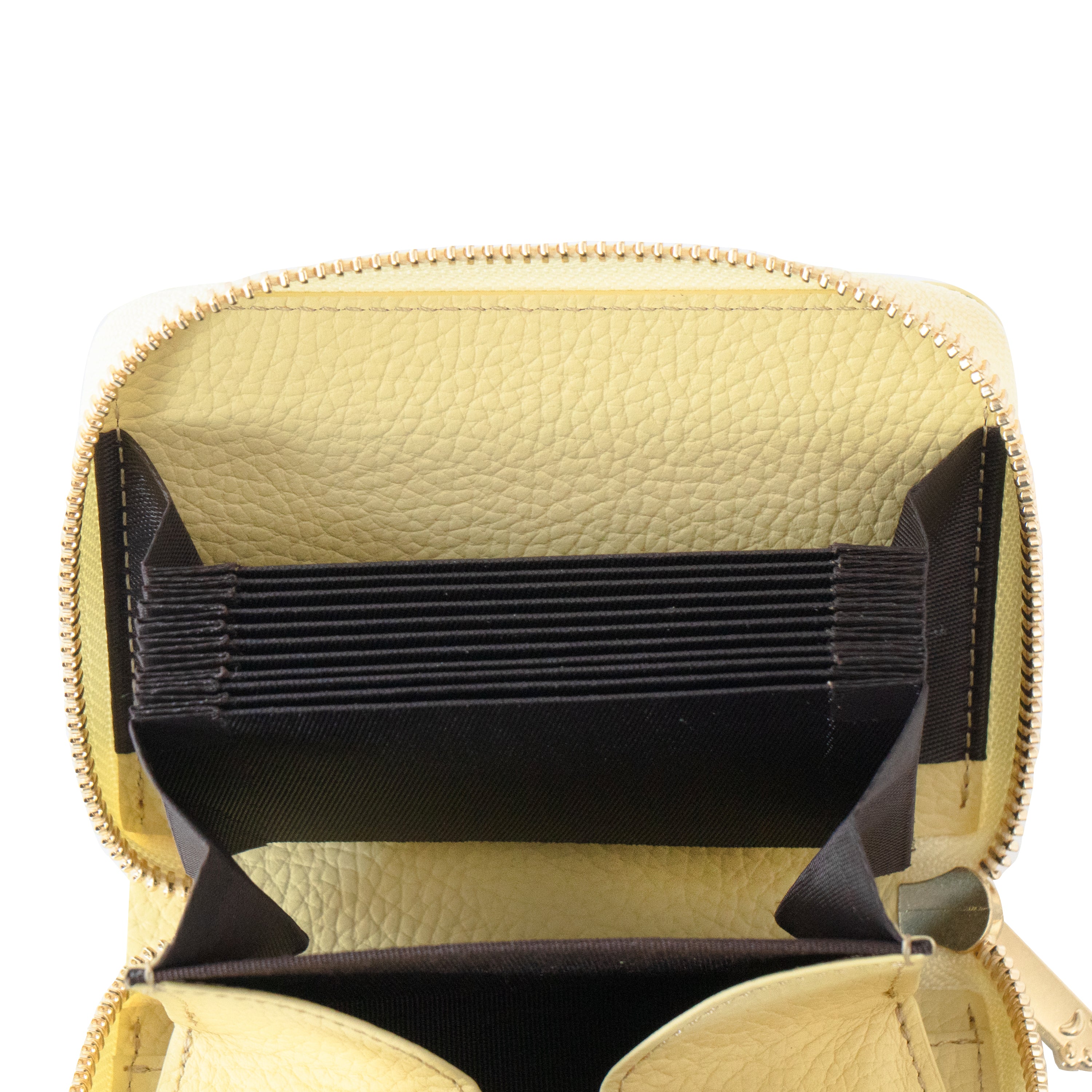 PAWラウンドファスナーミドル財布    キュイール・マッシュ  /  ジョーヌプッサン