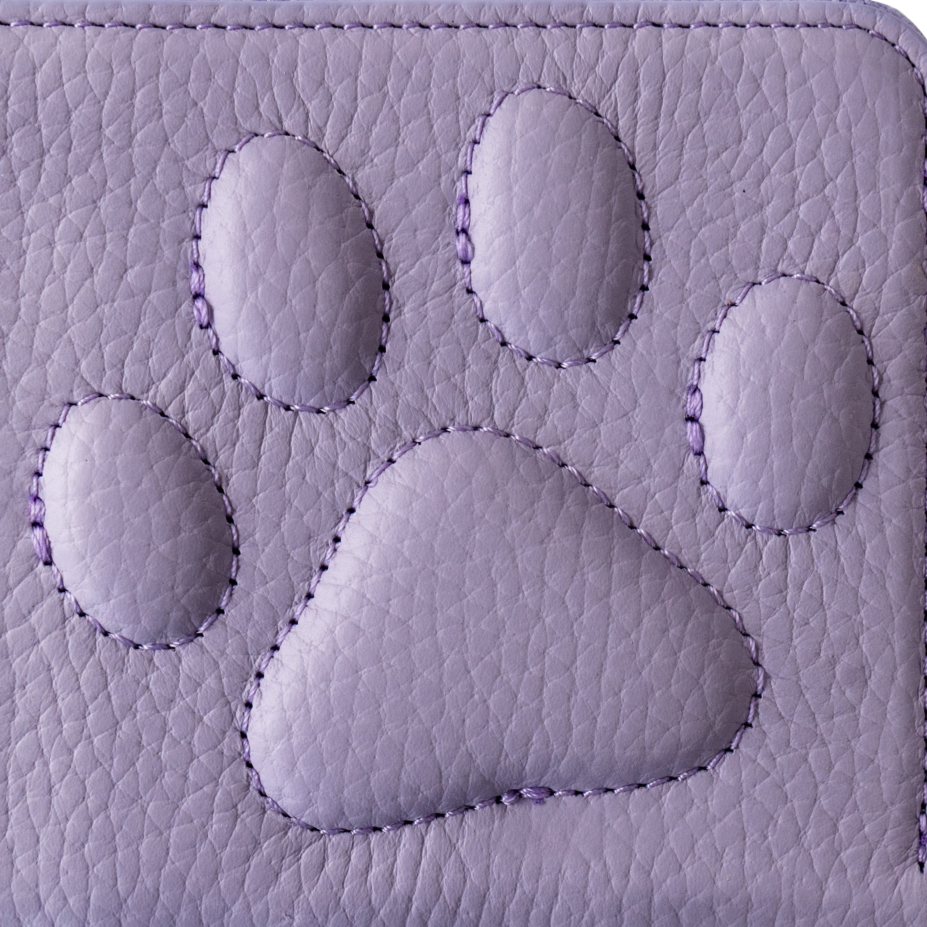 PAWラウンドファスナーミドル財布    キュイール・マッシュ  /  ラベンダー