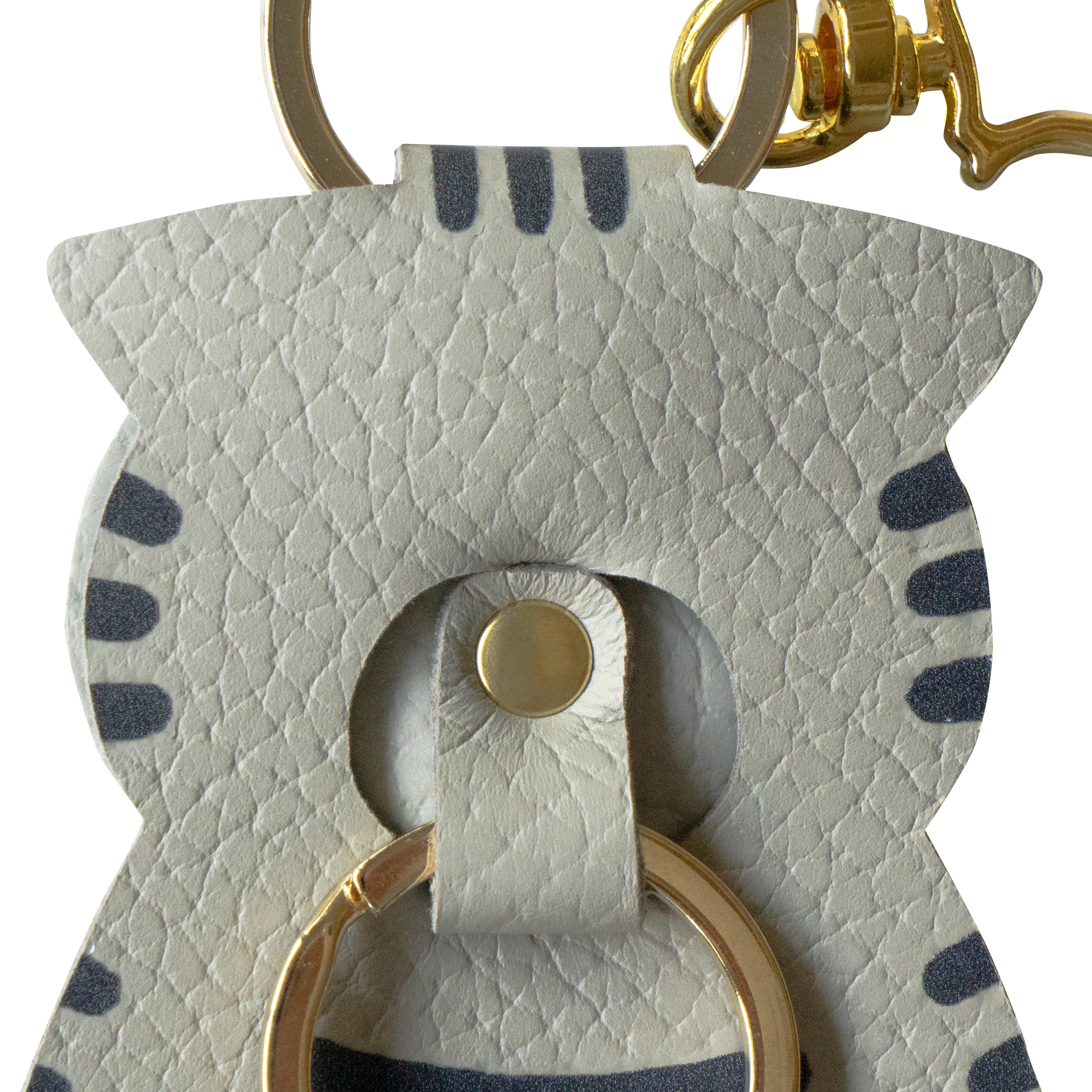 Printed cat charm / brown tabby