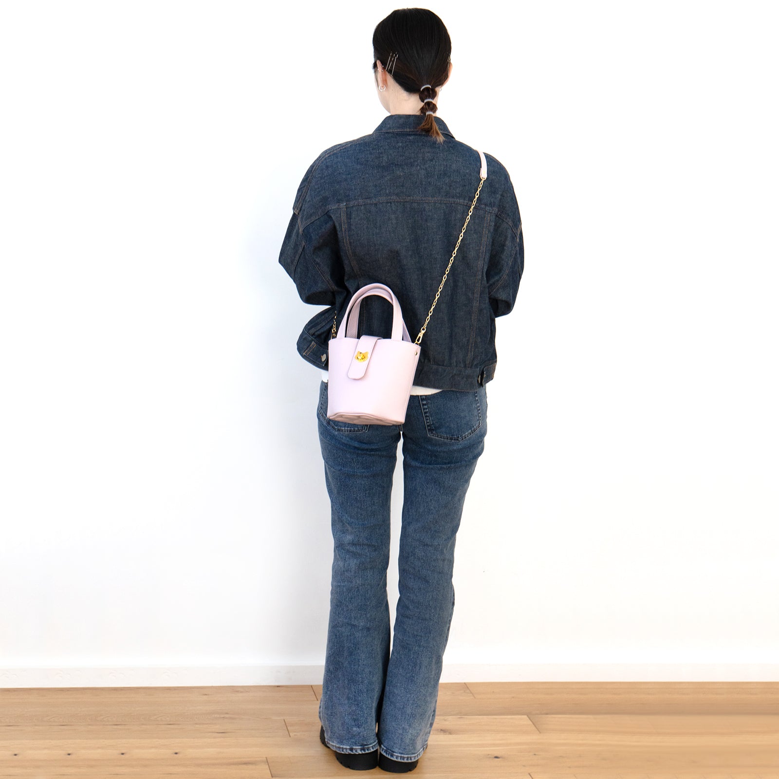 【3/20(金)20:00～ 数量限定】【さくらねこの日特別SET】チェーンショルダー付きミニバッグ・PAW  (パウ)   さくらねこチャームSET  / モーヴシルヴェスティン