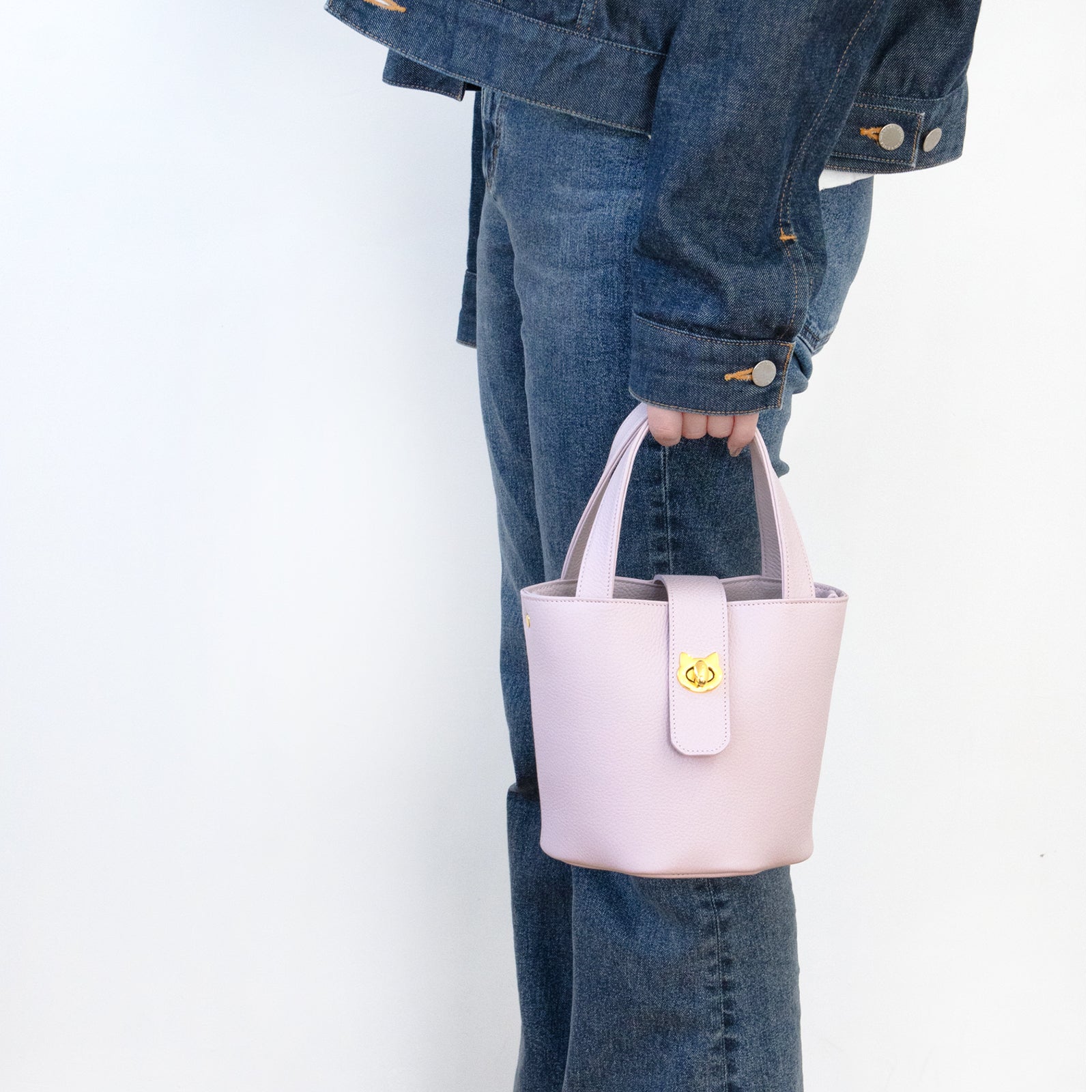 【3/20(金)20:00～ 数量限定】【さくらねこの日特別SET】チェーンショルダー付きミニバッグ・PAW  (パウ)   さくらねこチャームSET  / モーヴシルヴェスティン