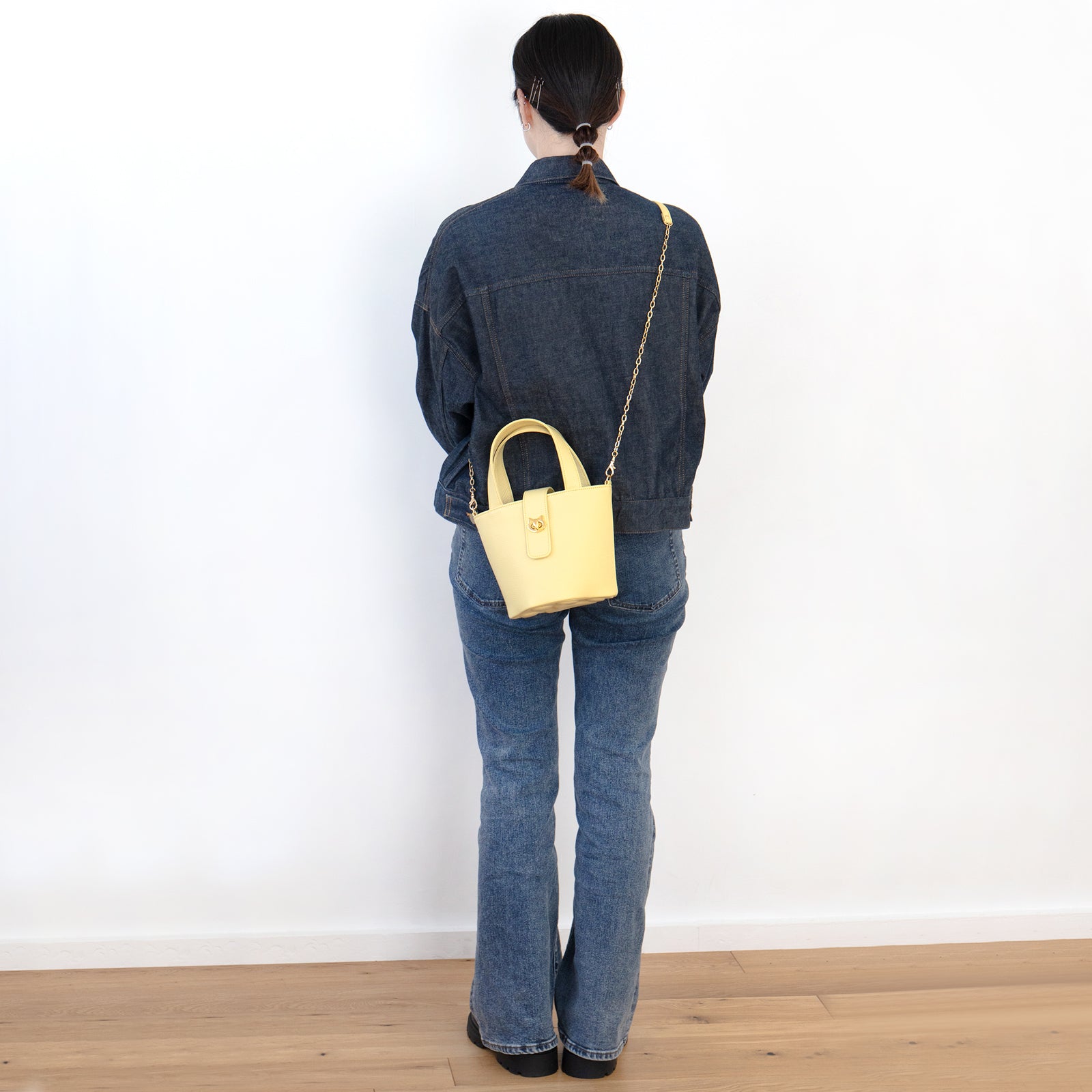 【3/20(金)20:00～ 数量限定】【さくらねこの日特別SET】　チェーンショルダー付きミニバッグ・PAW  (パウ)   さくらねこチャームSET  / ジョーヌプッサン