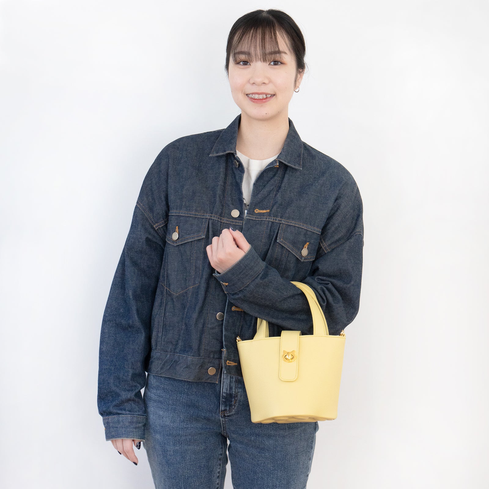 【3/20(金)20:00～ 数量限定】【さくらねこの日特別SET】　チェーンショルダー付きミニバッグ・PAW  (パウ)   さくらねこチャームSET  / ジョーヌプッサン