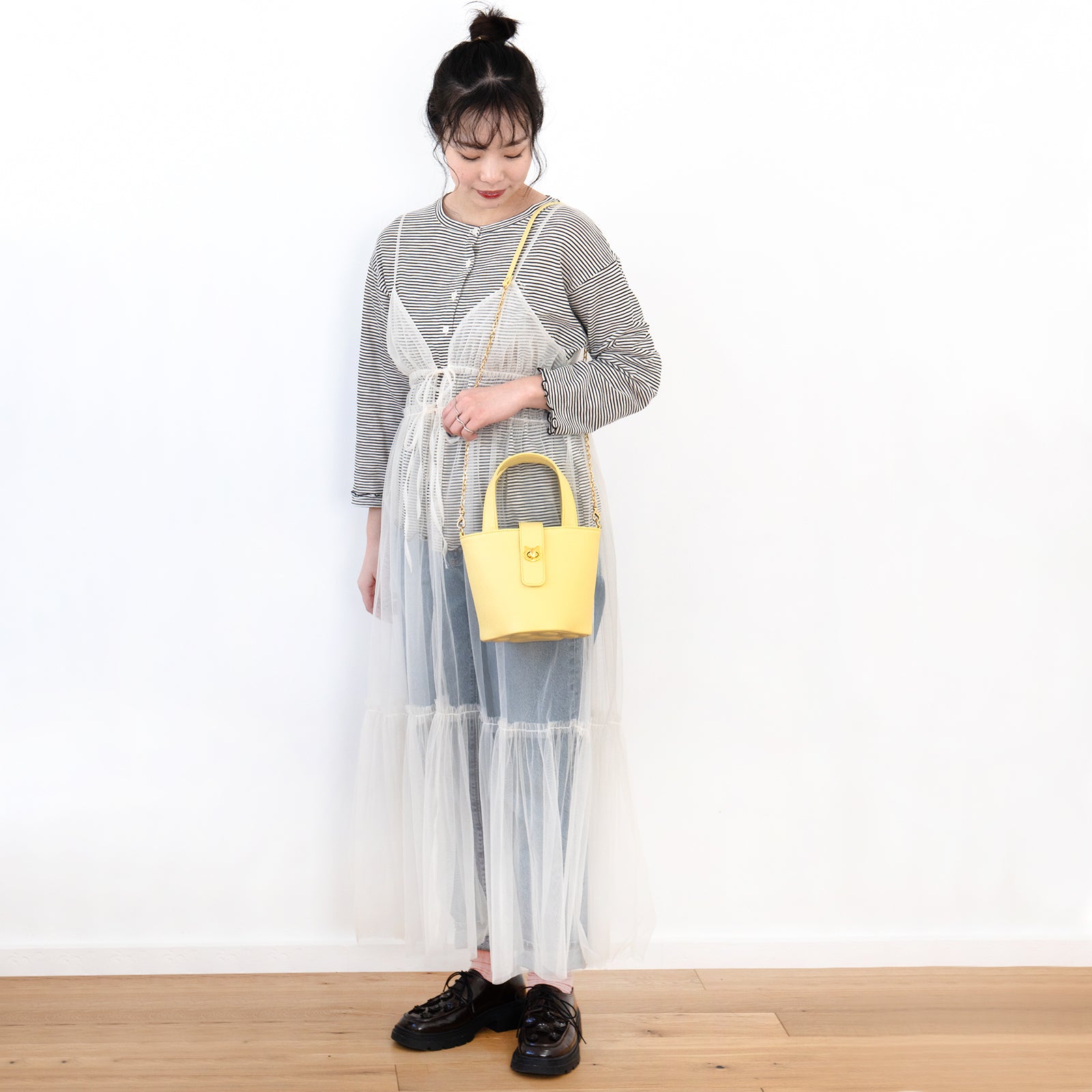 【3/20(金)20:00～ 数量限定】【さくらねこの日特別SET】　チェーンショルダー付きミニバッグ・PAW  (パウ)   さくらねこチャームSET  / ジョーヌプッサン