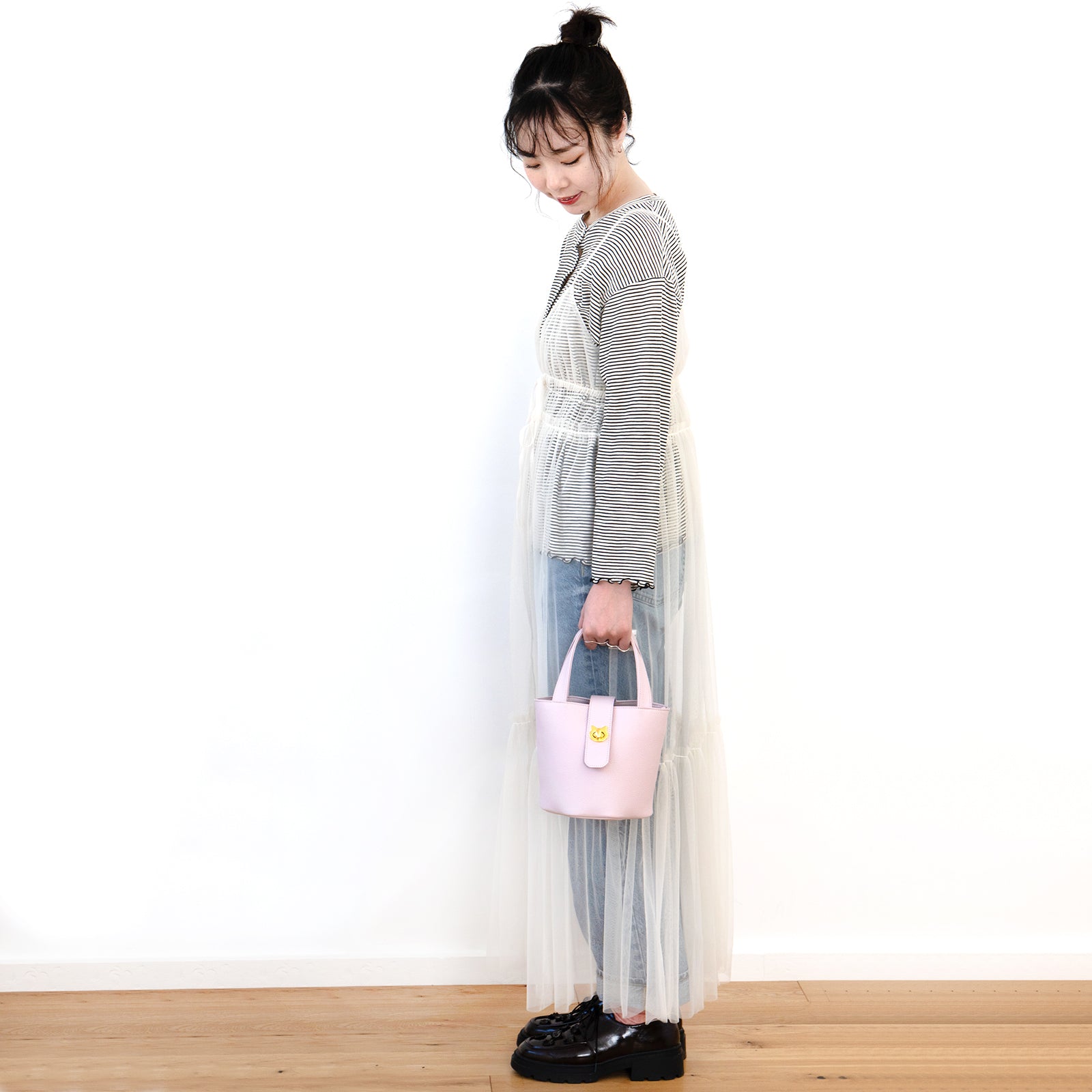 【3/20(金)20:00～ 数量限定】【さくらねこの日特別SET】チェーンショルダー付きミニバッグ・PAW  (パウ)   さくらねこチャームSET  / モーヴシルヴェスティン