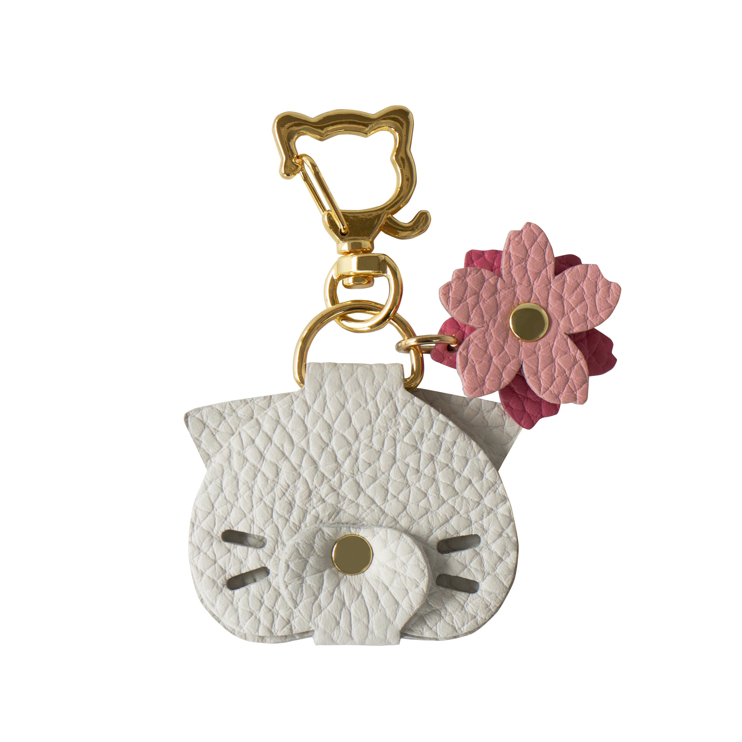 【3/20(金)20:00～ 数量限定】【さくらねこの日特別SET】PAWラウンドファスナー長財布   さくらねこチャームSET  /  ジョーヌプッサン