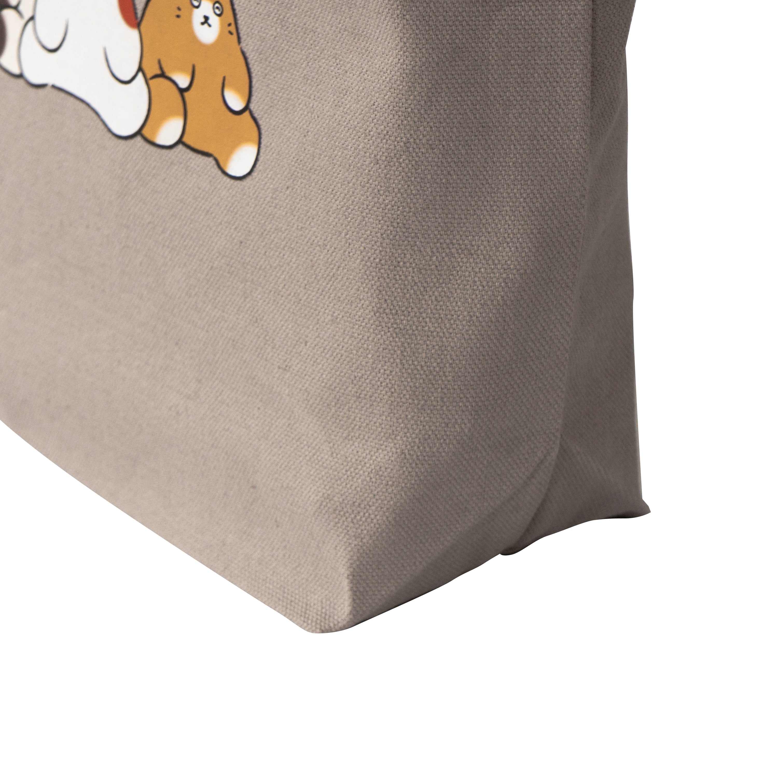 【期間限定：3月20日(金)22:00～22日(日)】にゃんぺんトートバッグ・S  [仲良し3にゃんぺんず]  /  グレージュ