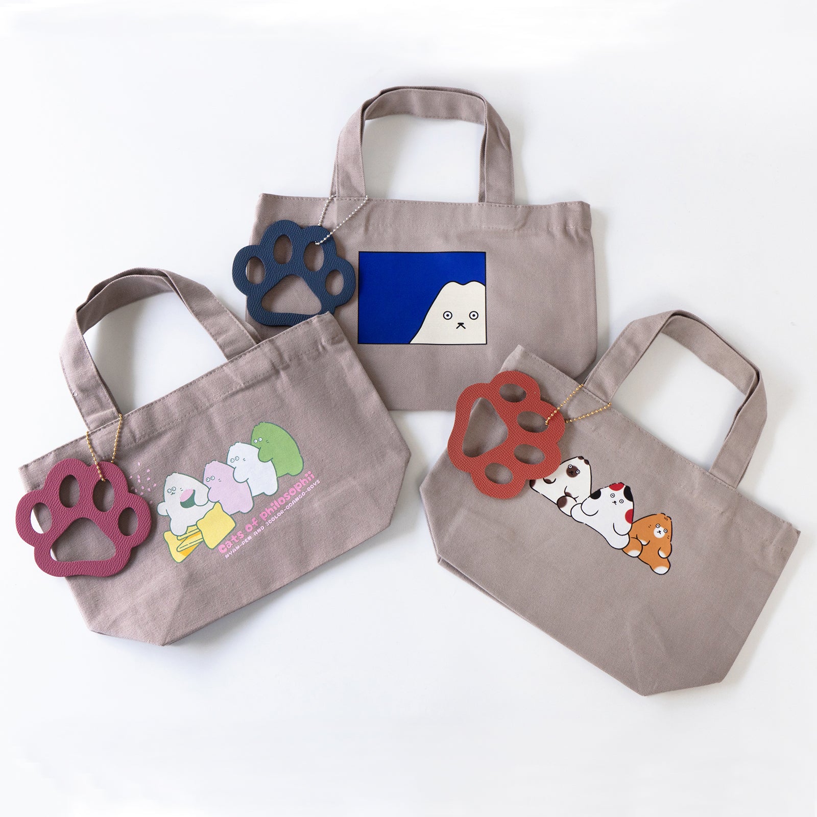 【期間限定：3月20日(金)22:00～22日(日)】にゃんぺんトートバッグ・S  [にゃんぺん＆おだんごBOYS]  /  グレージュ