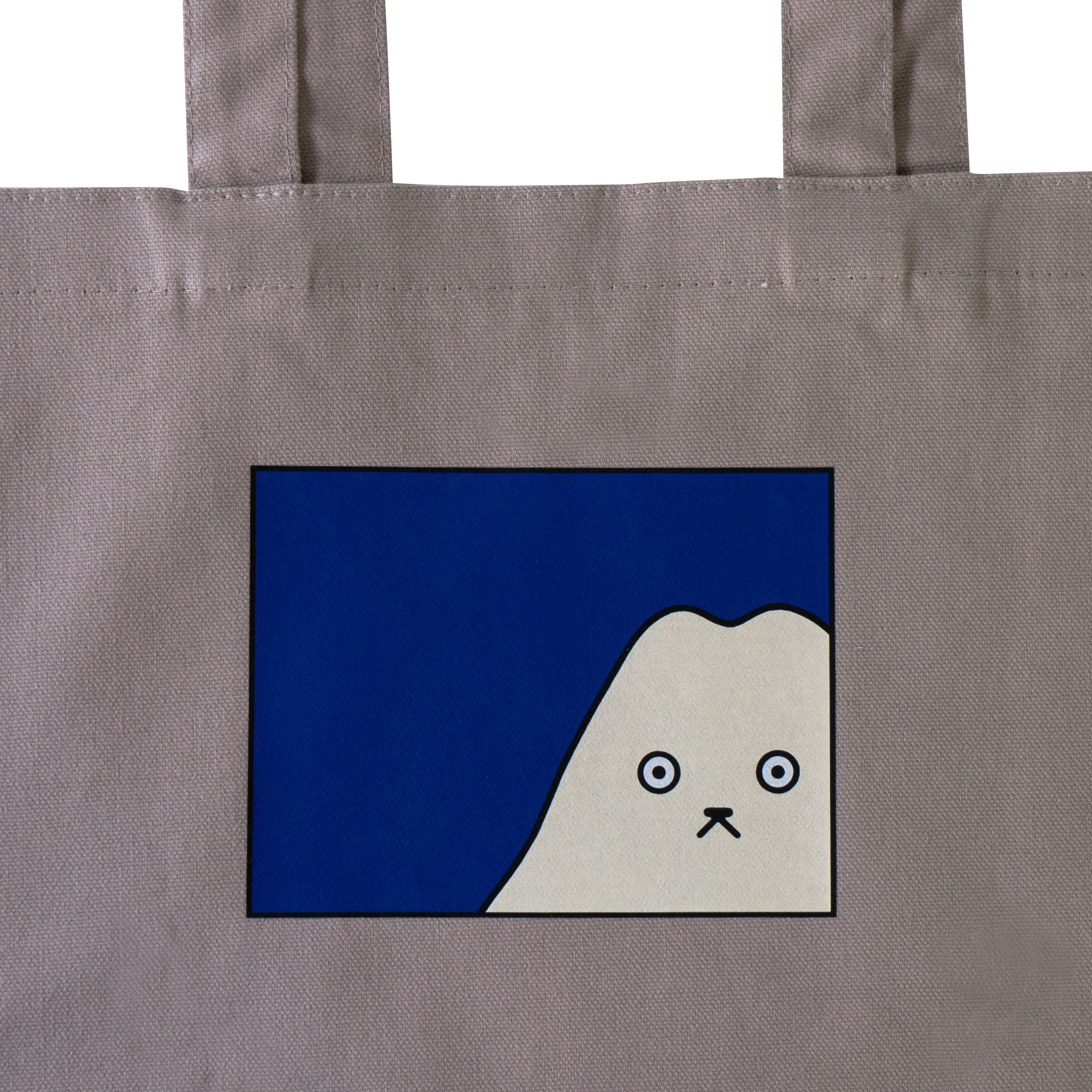 【期間限定：3月20日(金)22:00～22日(日)】にゃんぺんトートバッグ・M  [富士山にゃんぺん]  /  グレージュ