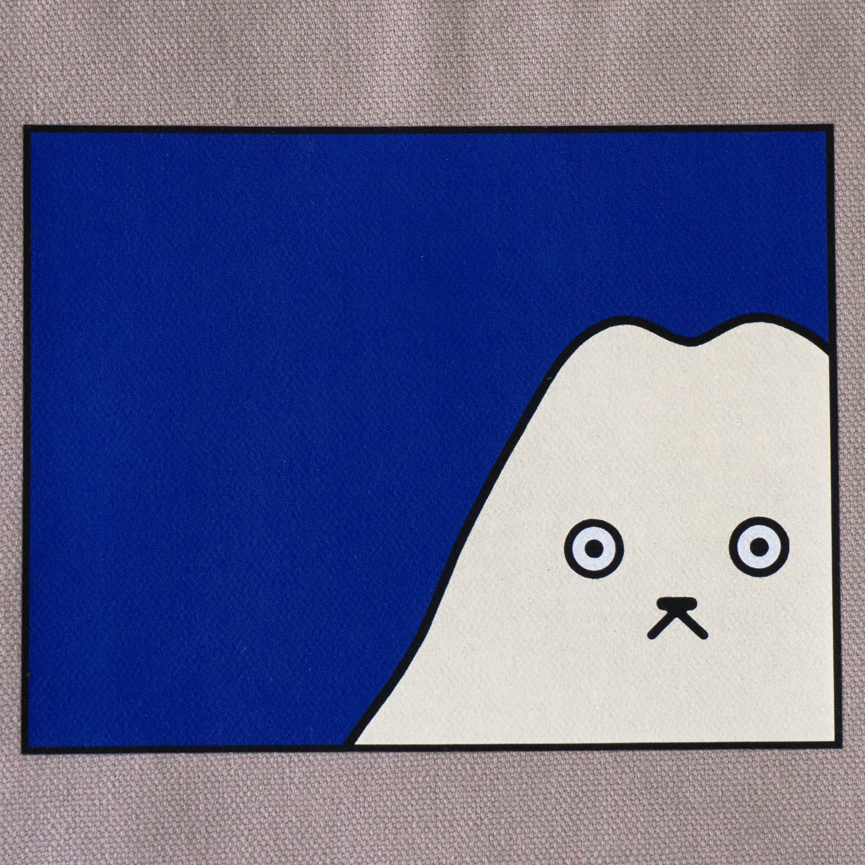 【期間限定：3月20日(金)22:00～22日(日)】にゃんぺんトートバッグ・M  [富士山にゃんぺん]  /  グレージュ