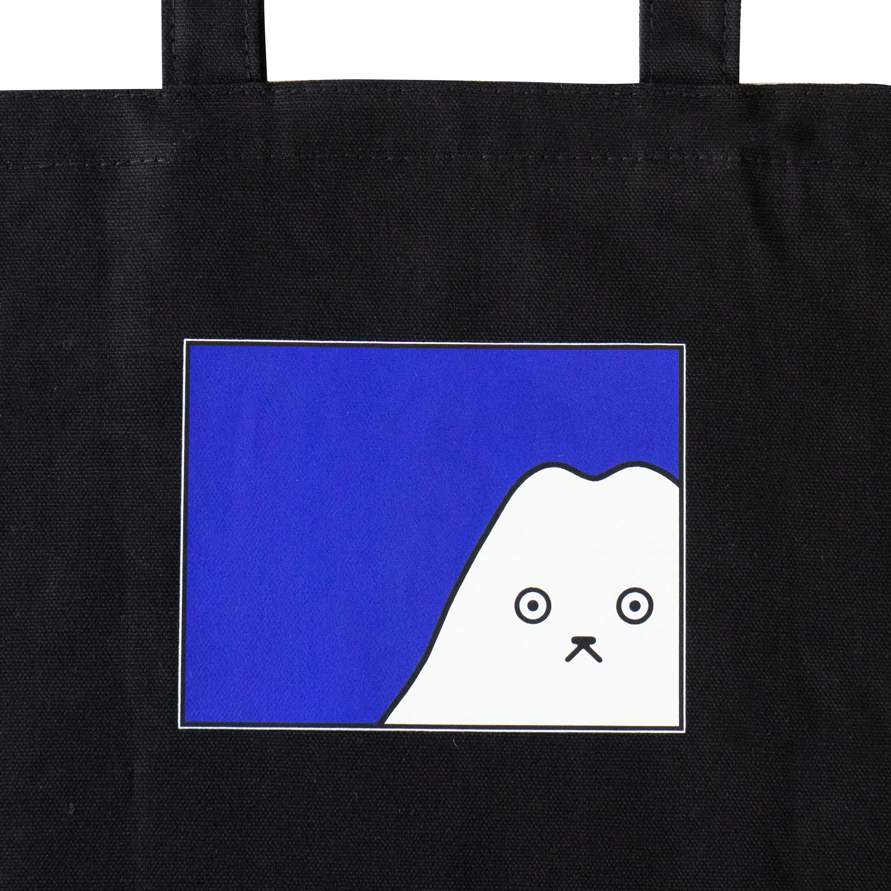 【期間限定：3月20日(金)22:00～22日(日)】にゃんぺんトートバッグ・M  [富士山にゃんぺん]  /  ブラック