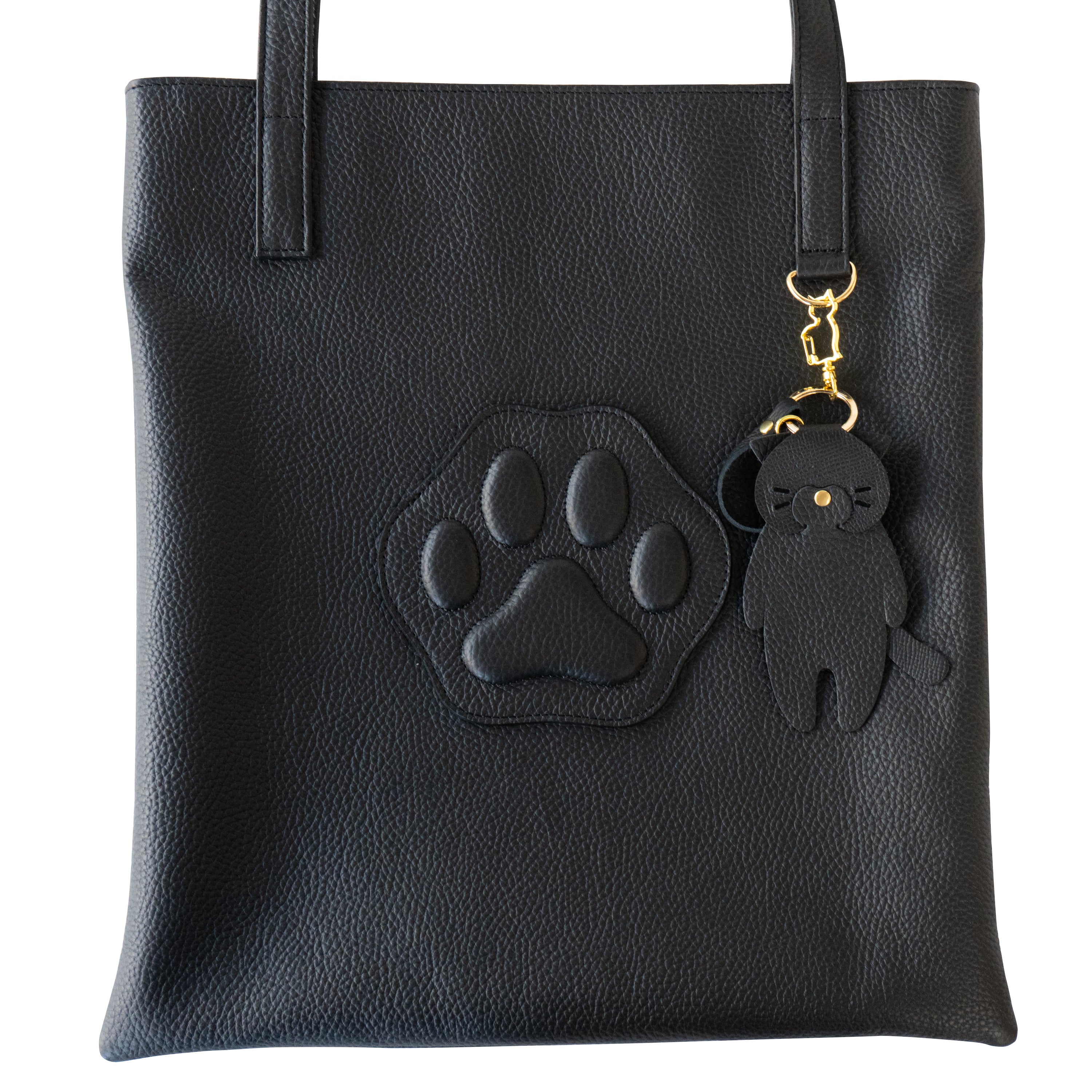 A4 Tote Bag PAW Cuir Mache / Black