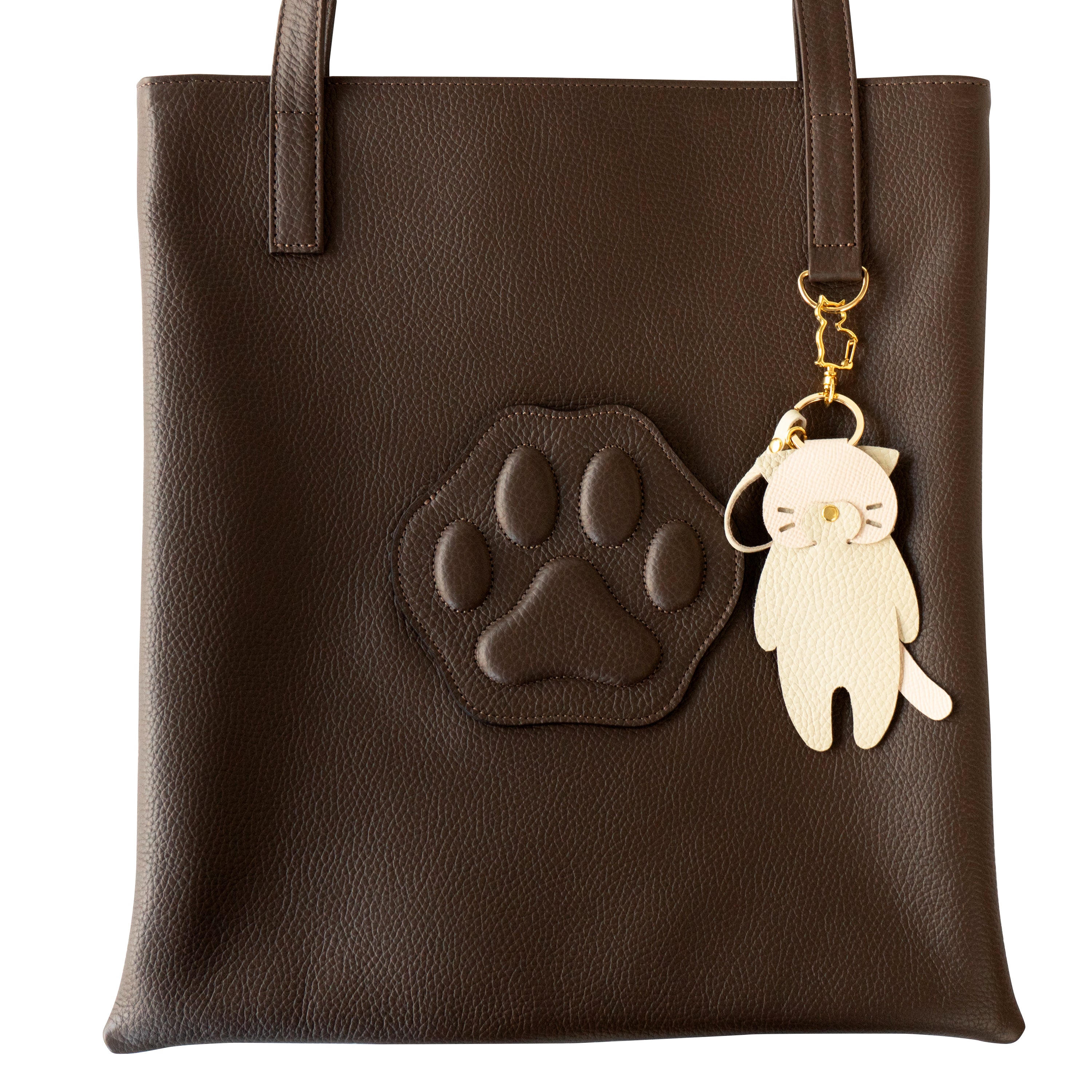 A4 Tote Bag PAW Cuir Mache / Chocolate 