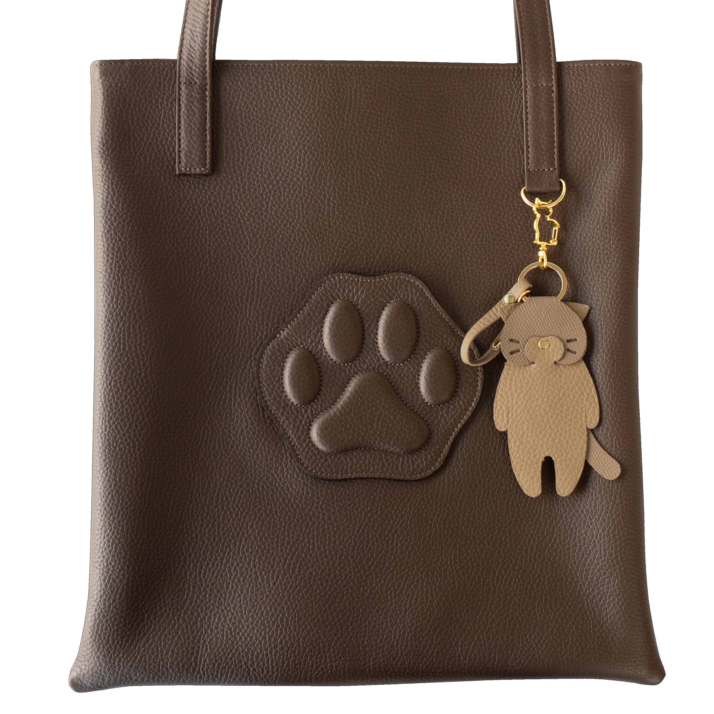 A4 Tote Bag PAW Cuir Mache / Chocolate 