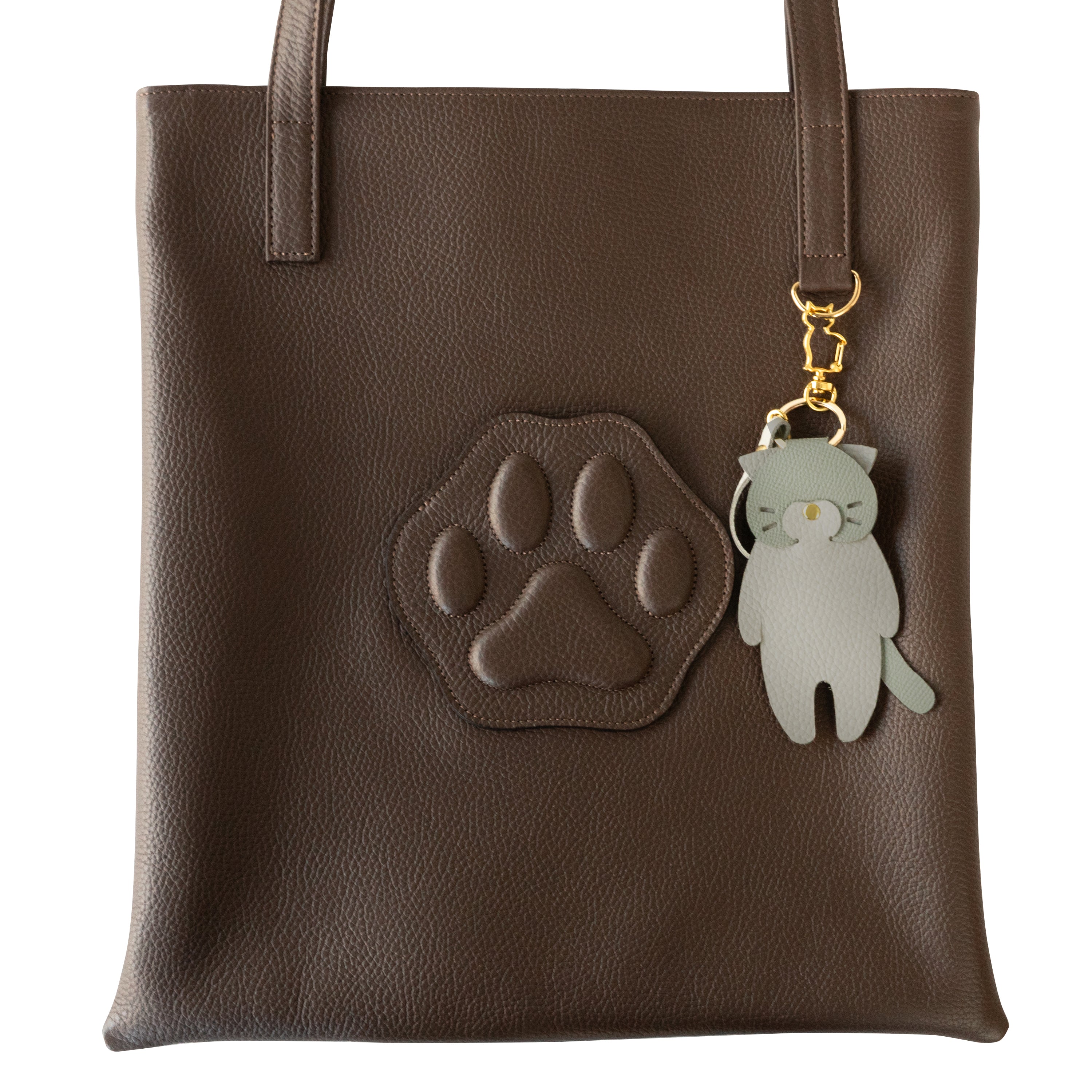 A4 Tote Bag PAW Cuir Mache / Chocolate 