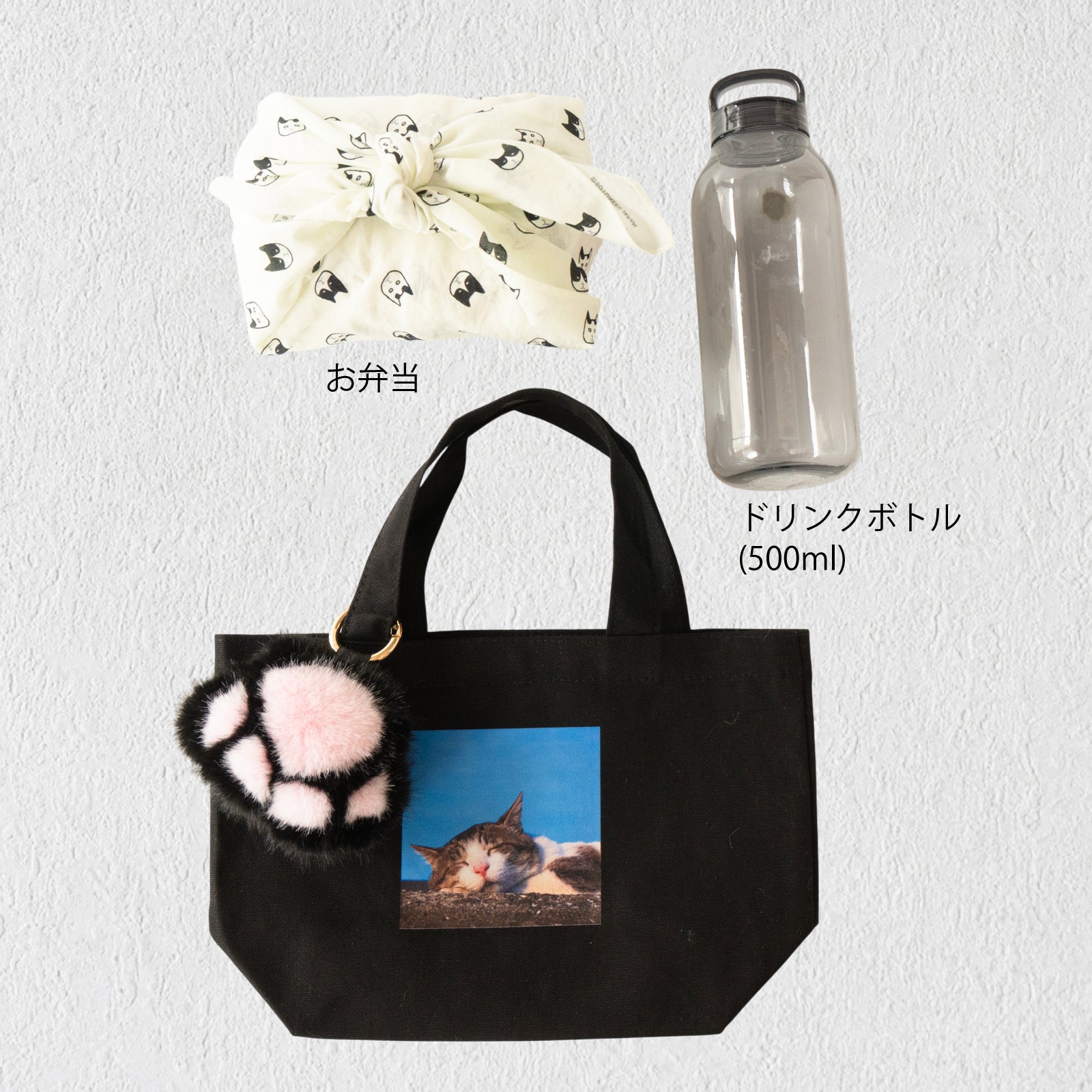 うちのこPHOTOトートバッグ・S  /ブラック