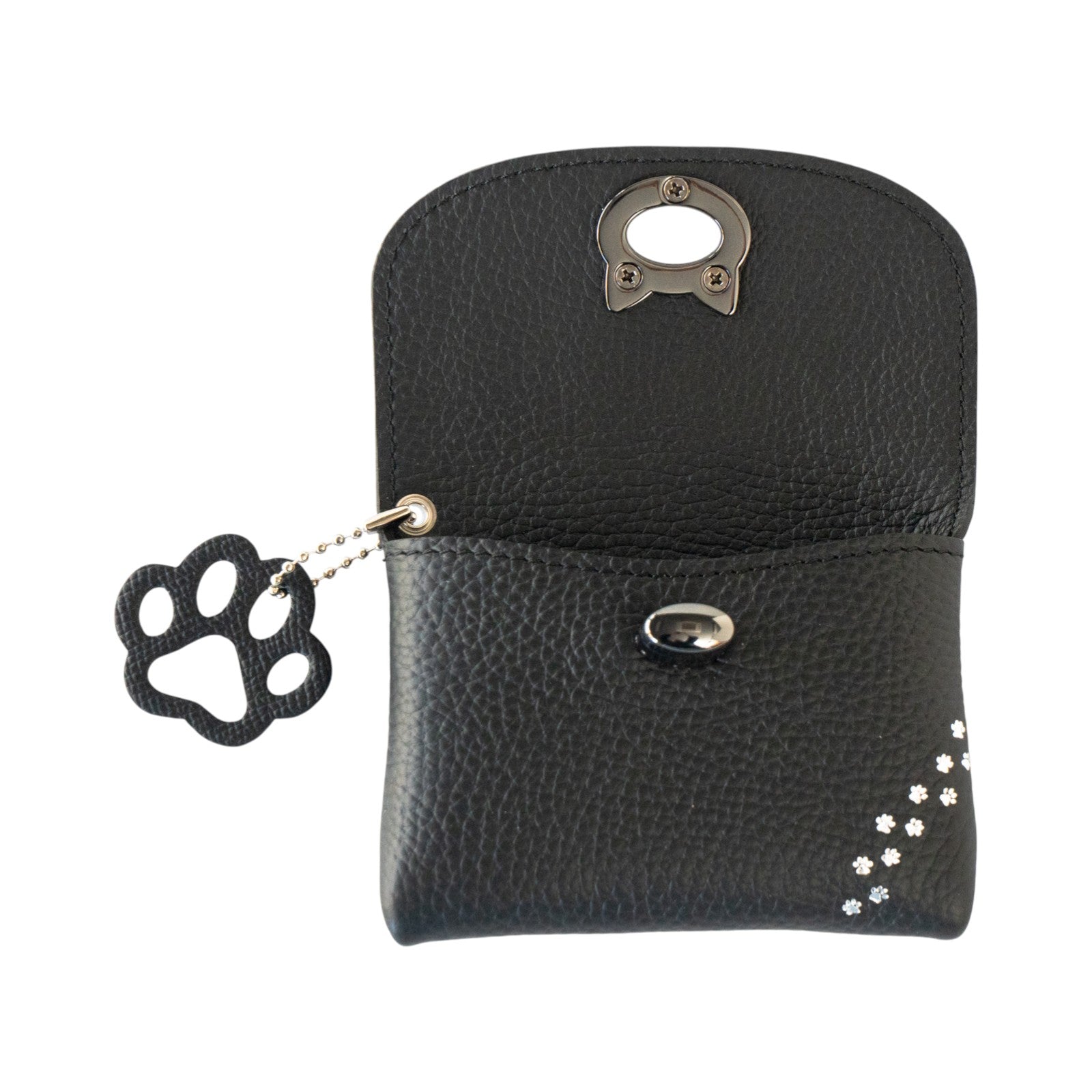 [復刻] フルーニャ スクエアポーチ　キュイール・マッシュ  /  ブラック