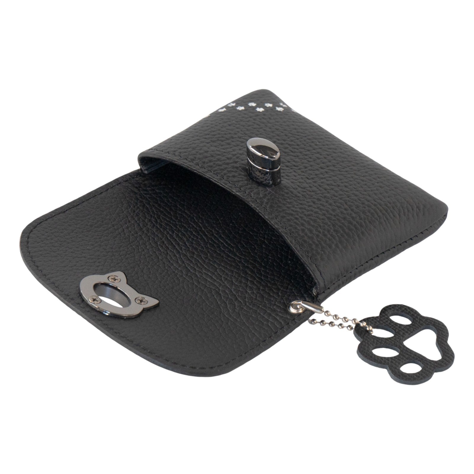 [復刻] フルーニャ スクエアポーチ　キュイール・マッシュ  /  ブラック